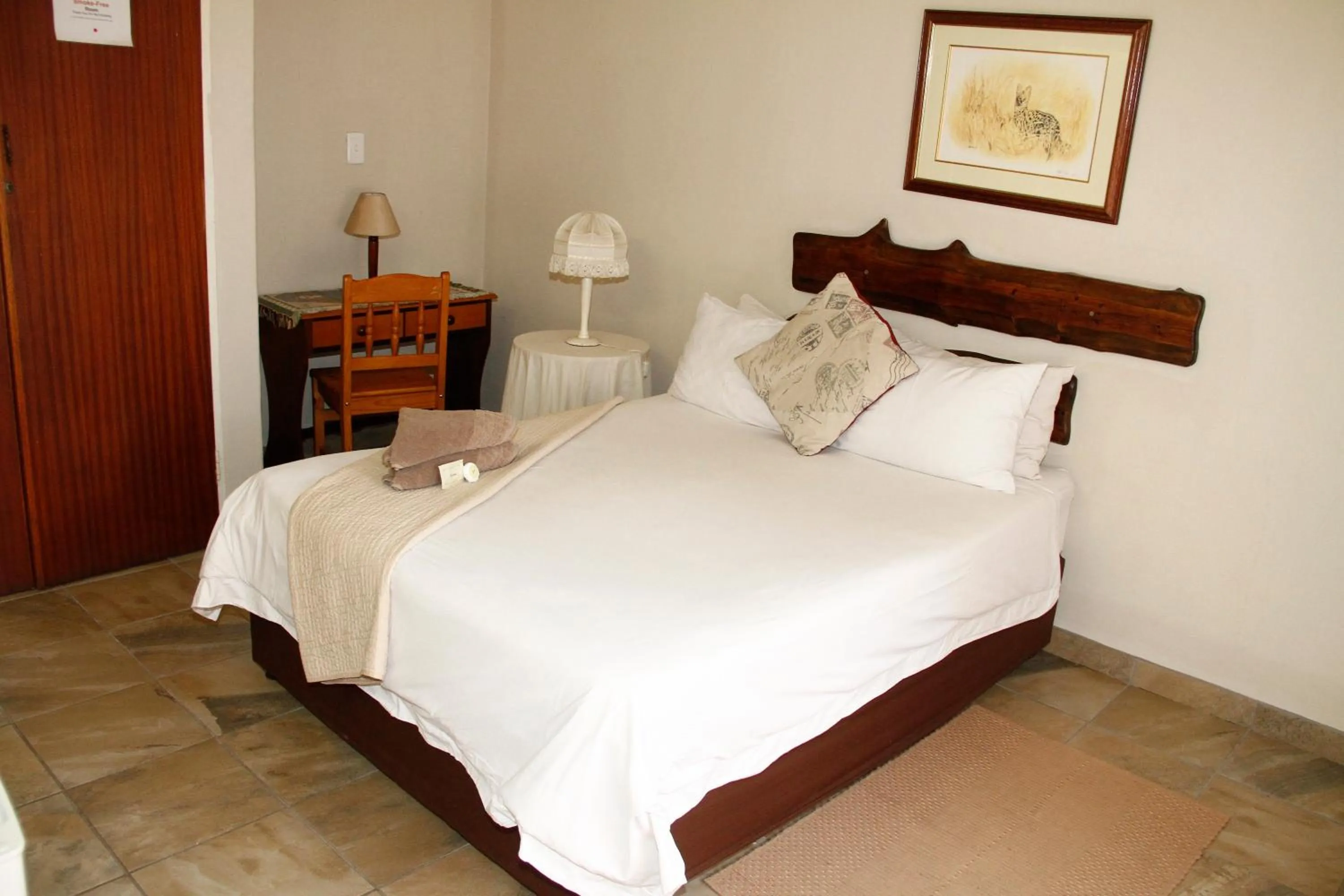Bed in Kalahari Guest House