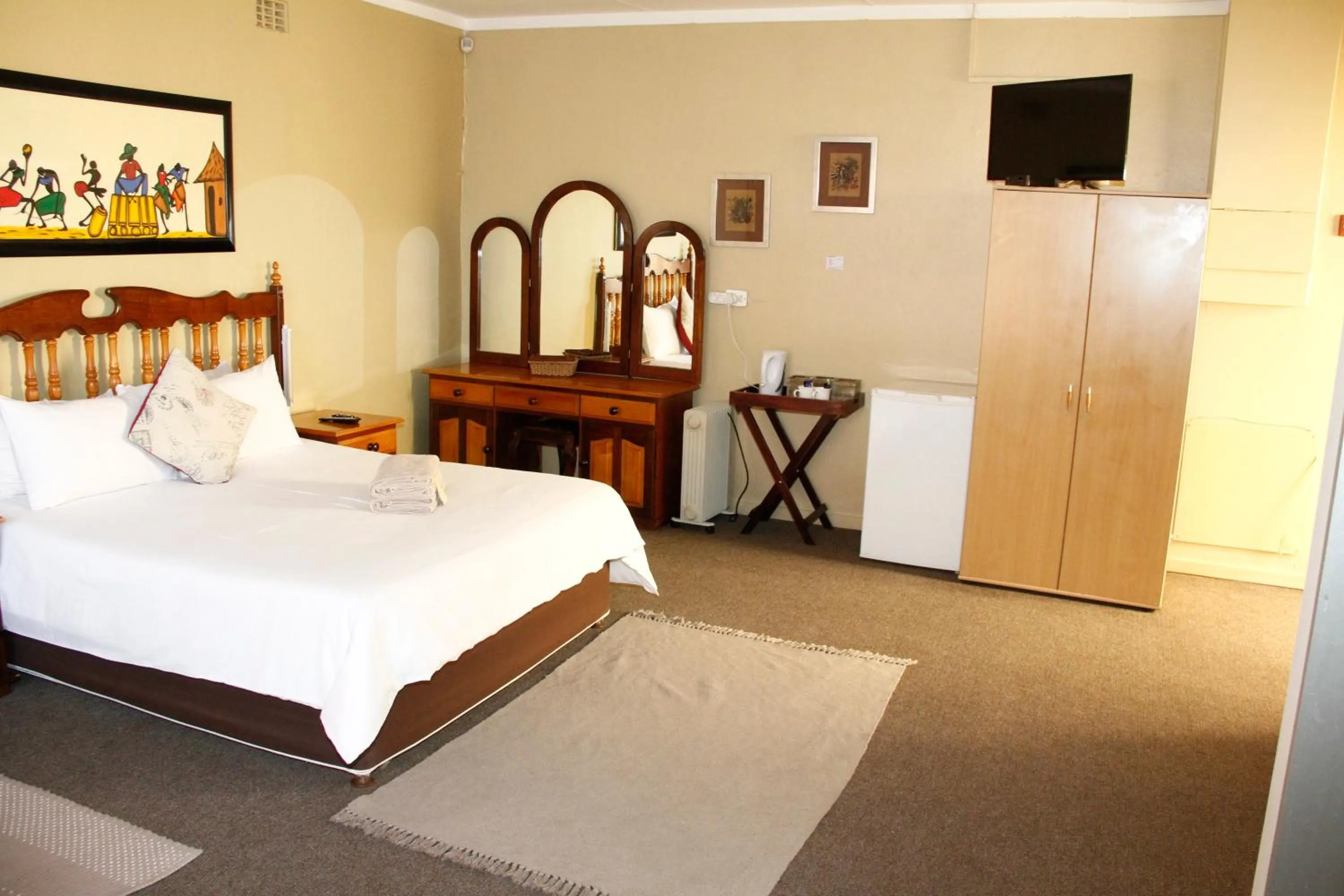 Bed in Kalahari Guest House