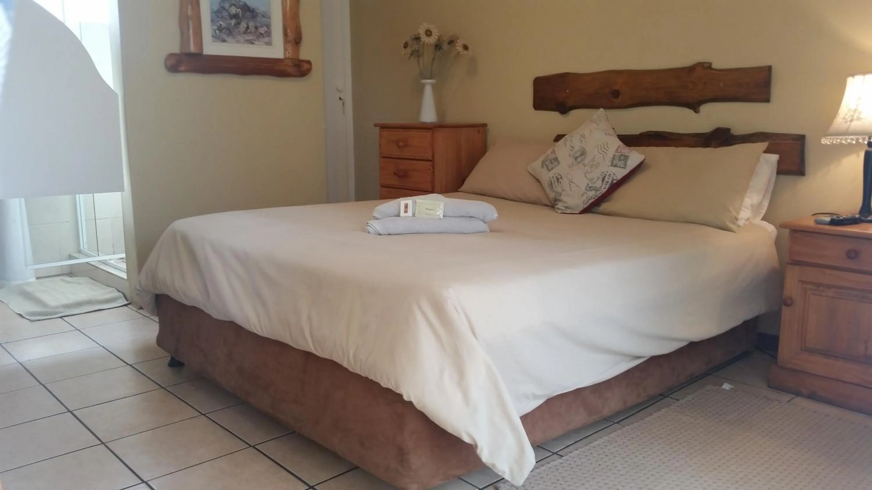 Bed in Kalahari Guest House
