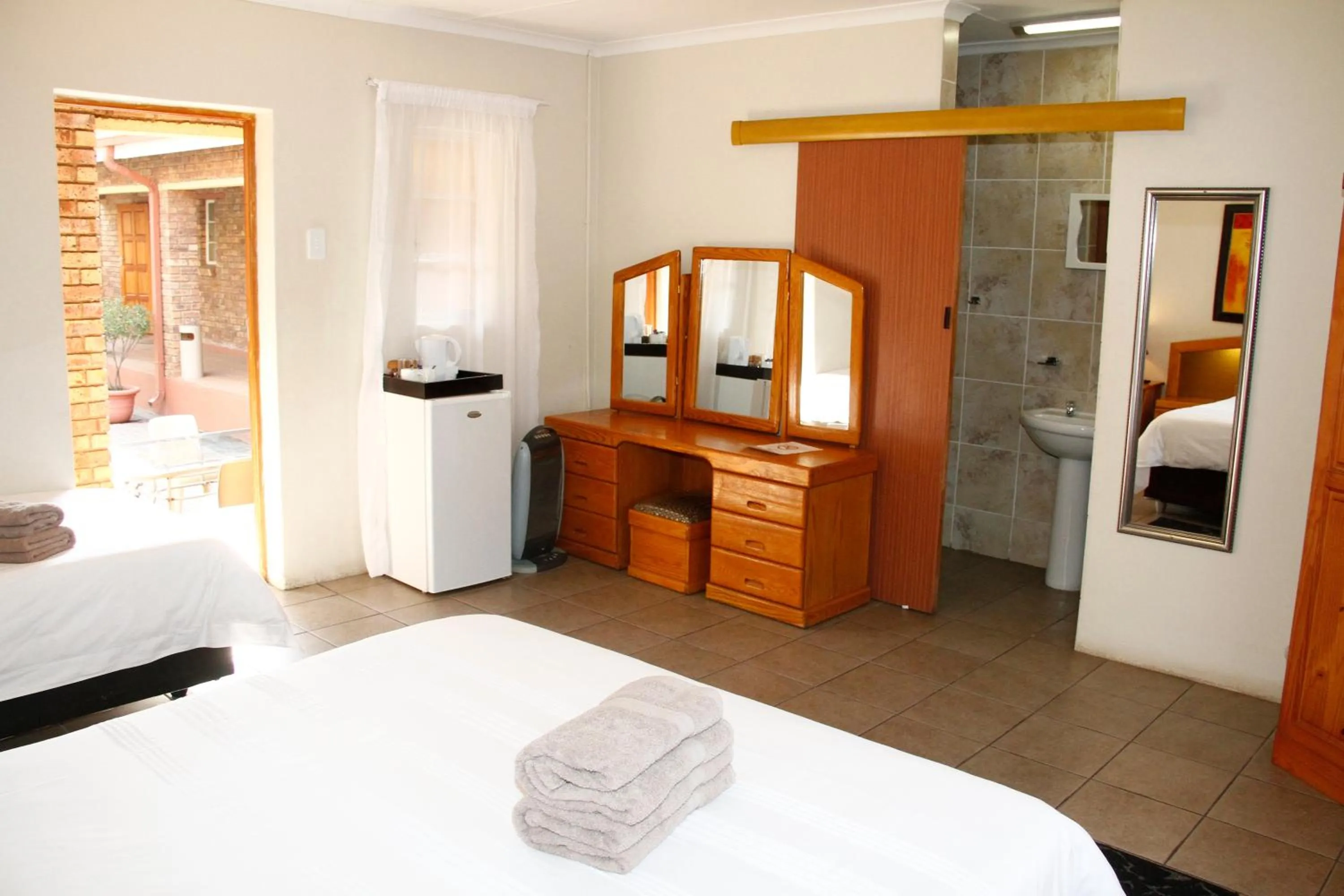 Bed in Kalahari Guest House