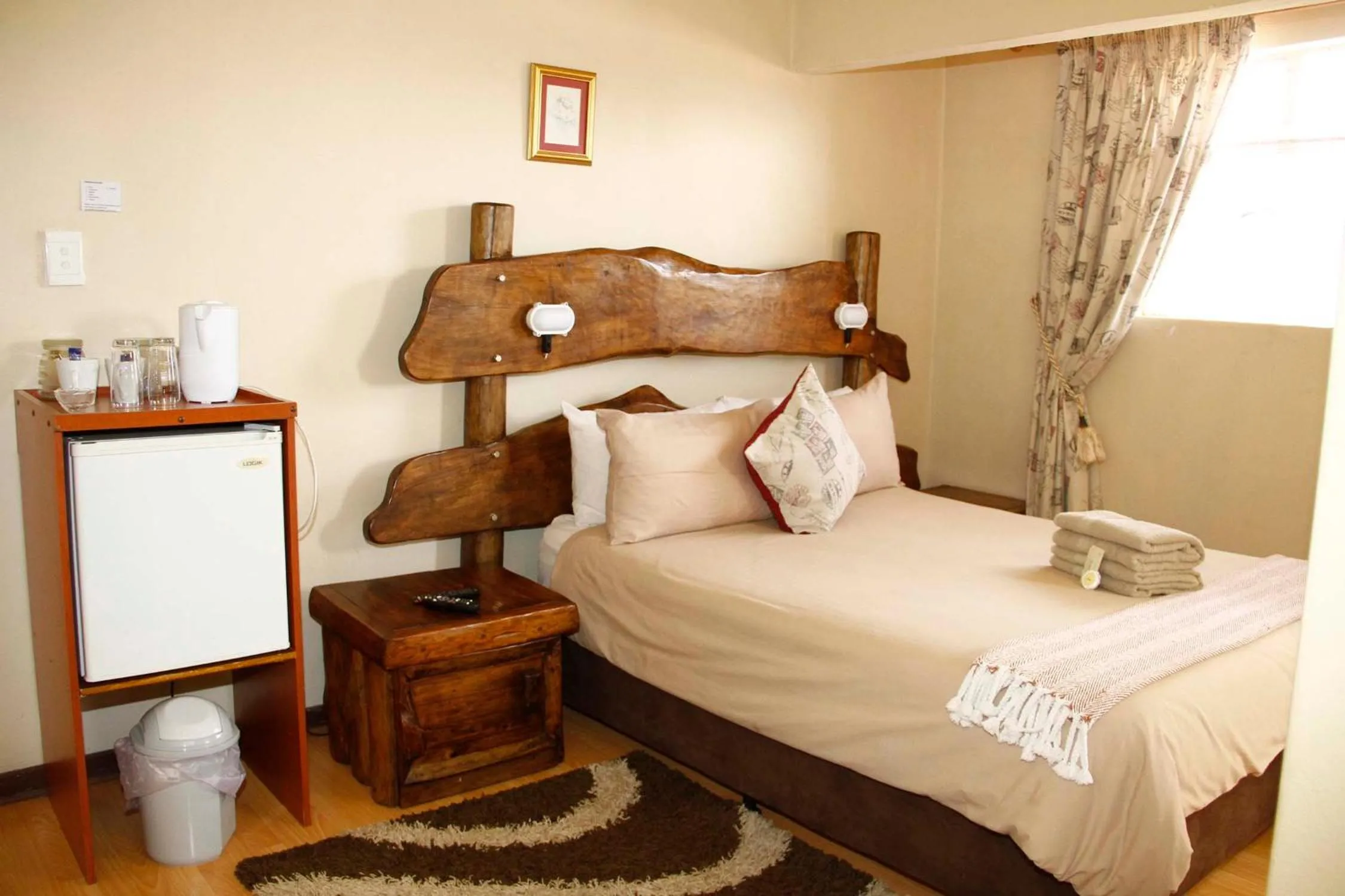 Bed in Kalahari Guest House