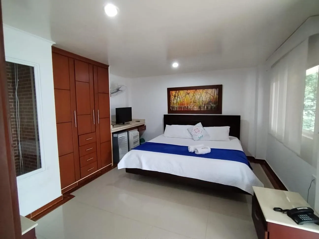 Bedroom, Bed in Hotel El Bosque Valledupar