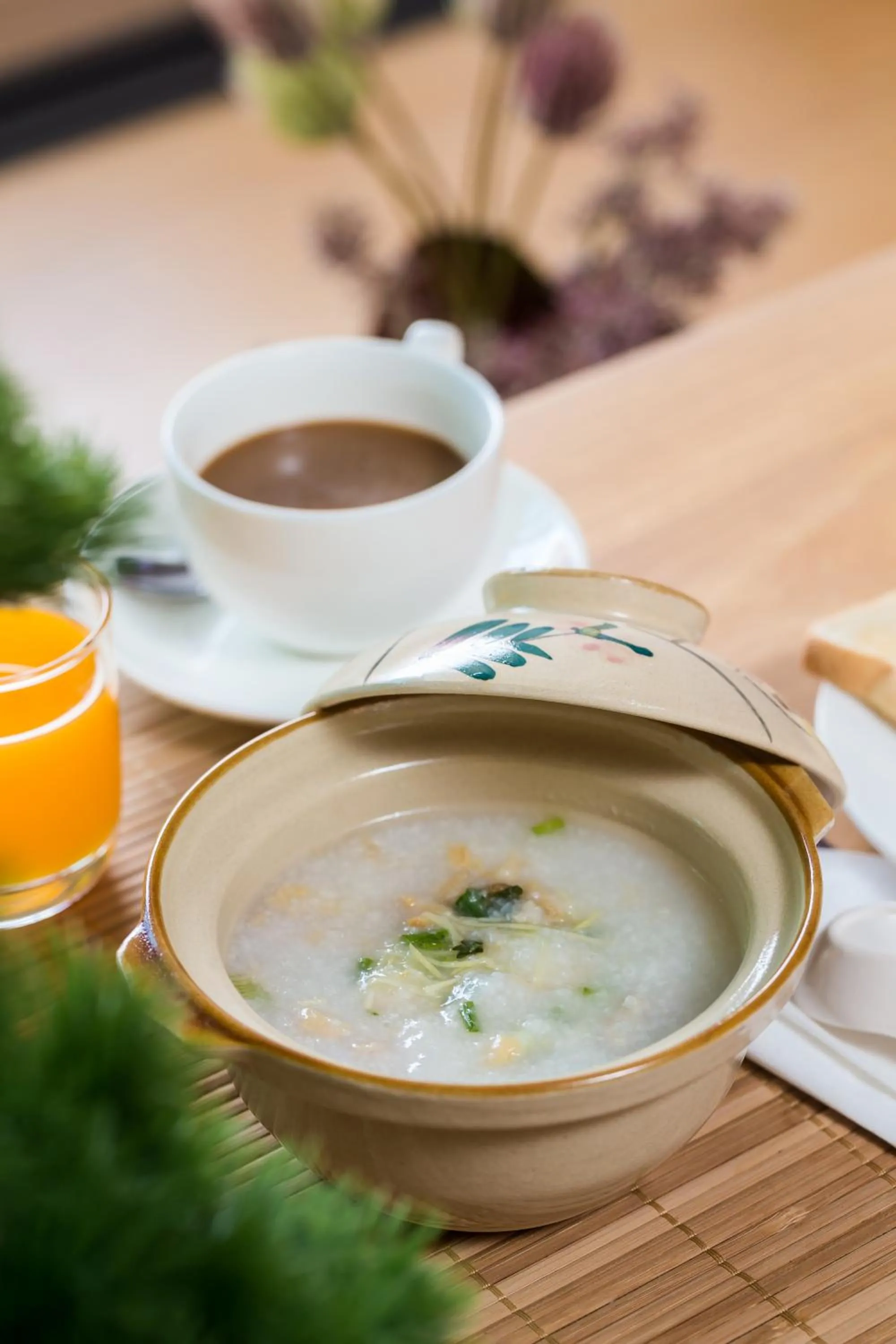 Asian breakfast in Zen Villa Khao Yai