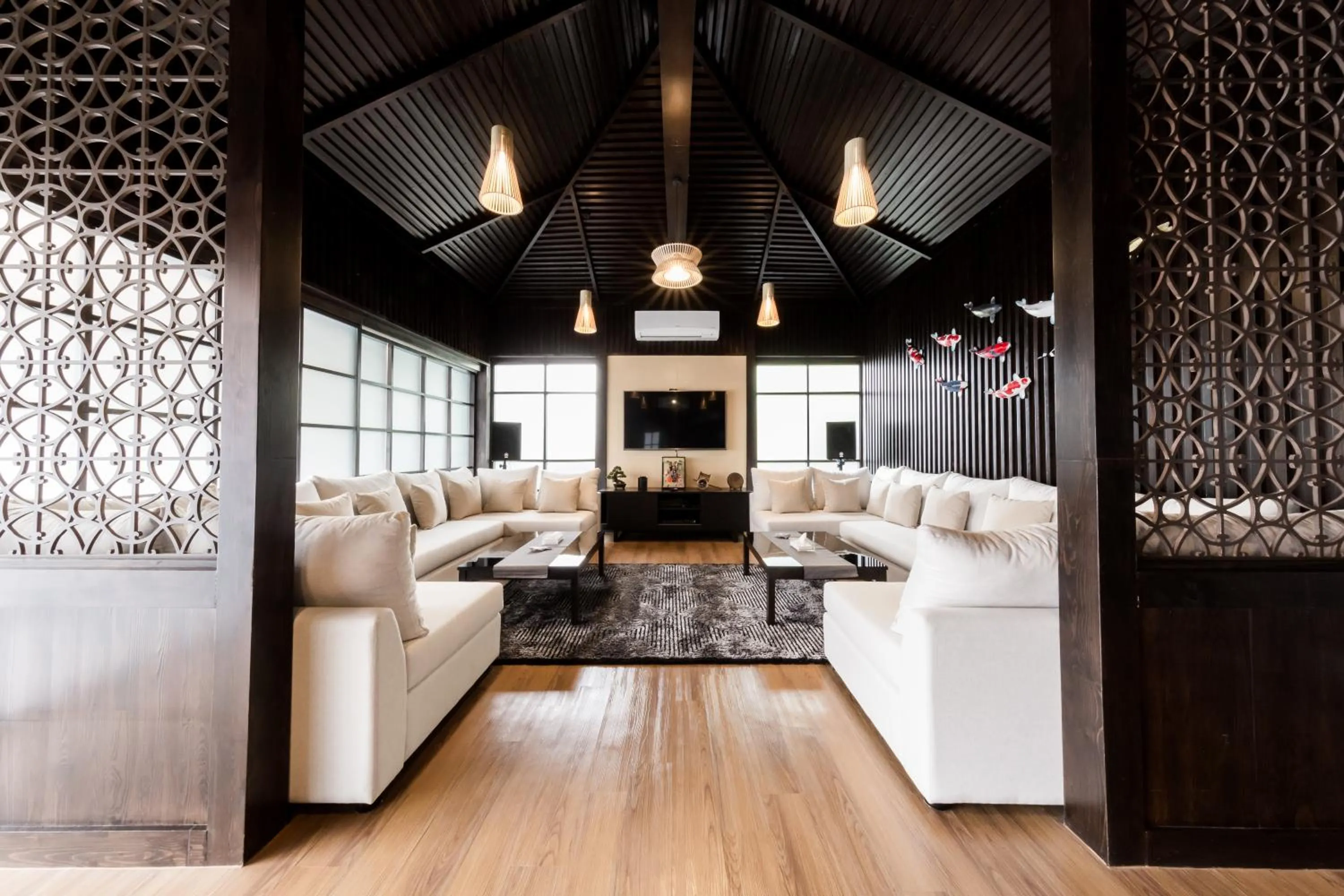 Living room in Zen Villa Khao Yai