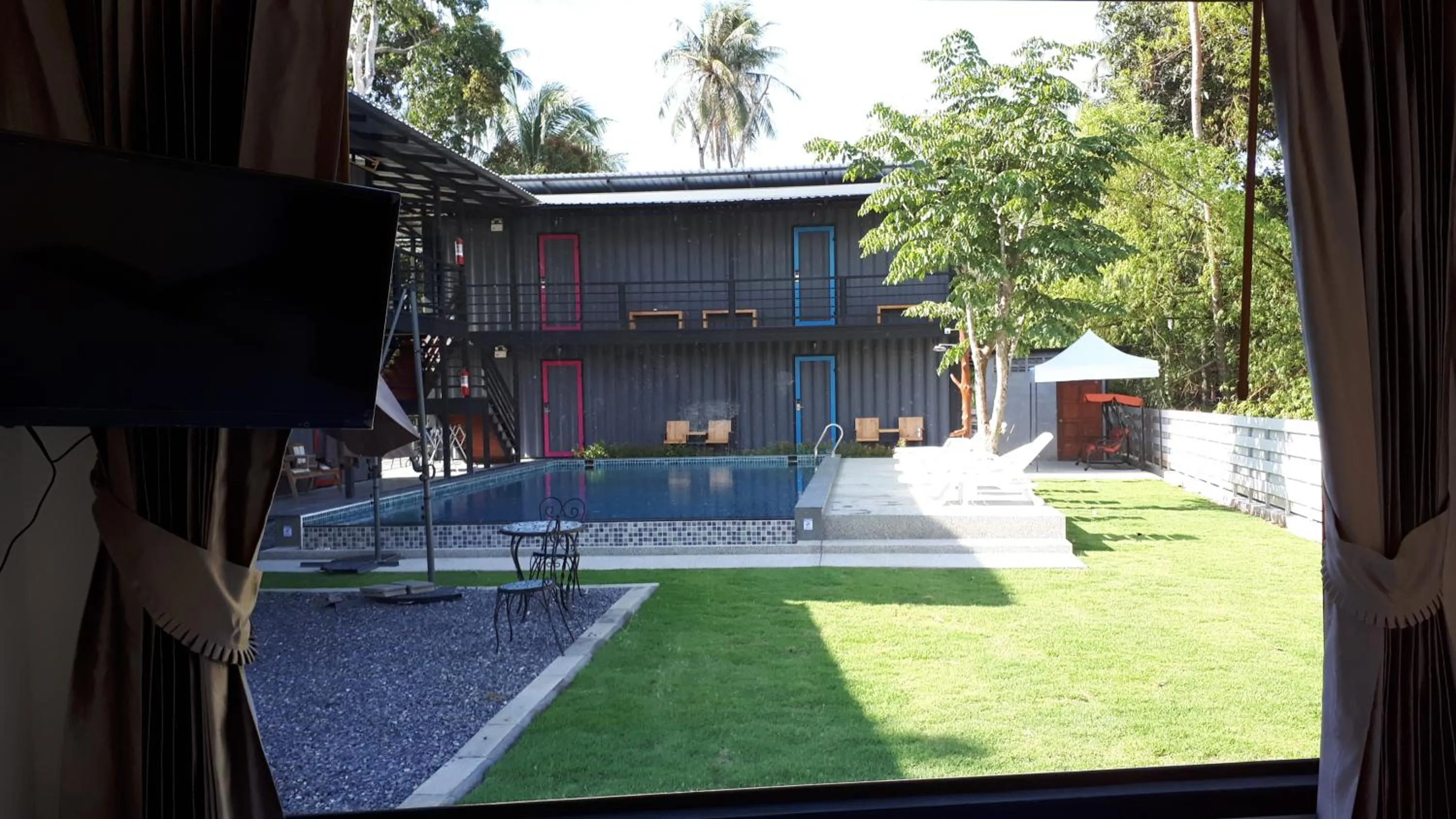 Pool view in Na-Tub Hostel