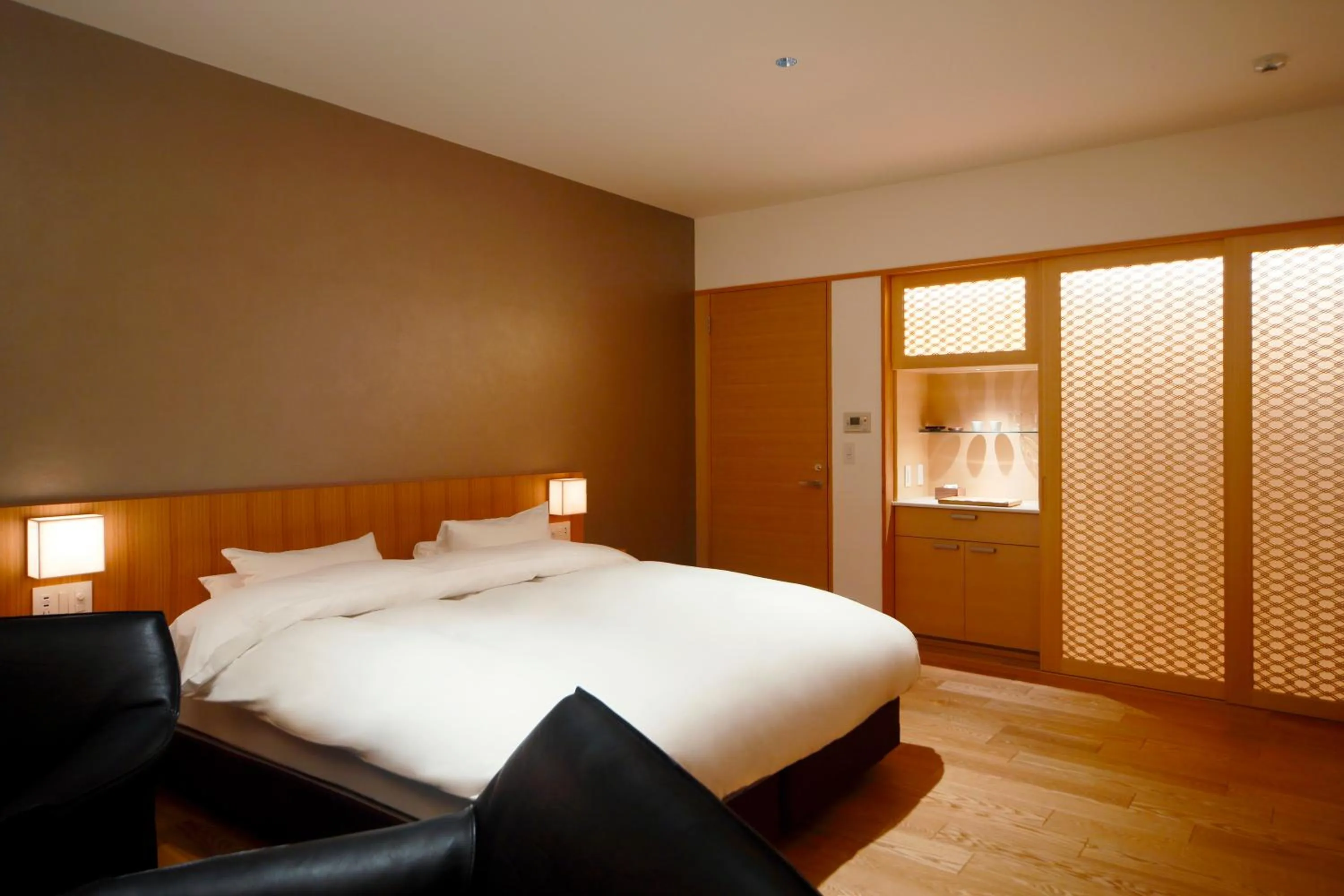 Bedroom, Bed in Aoi Suites at Nanzenji Modern & Traditional Japanese Style