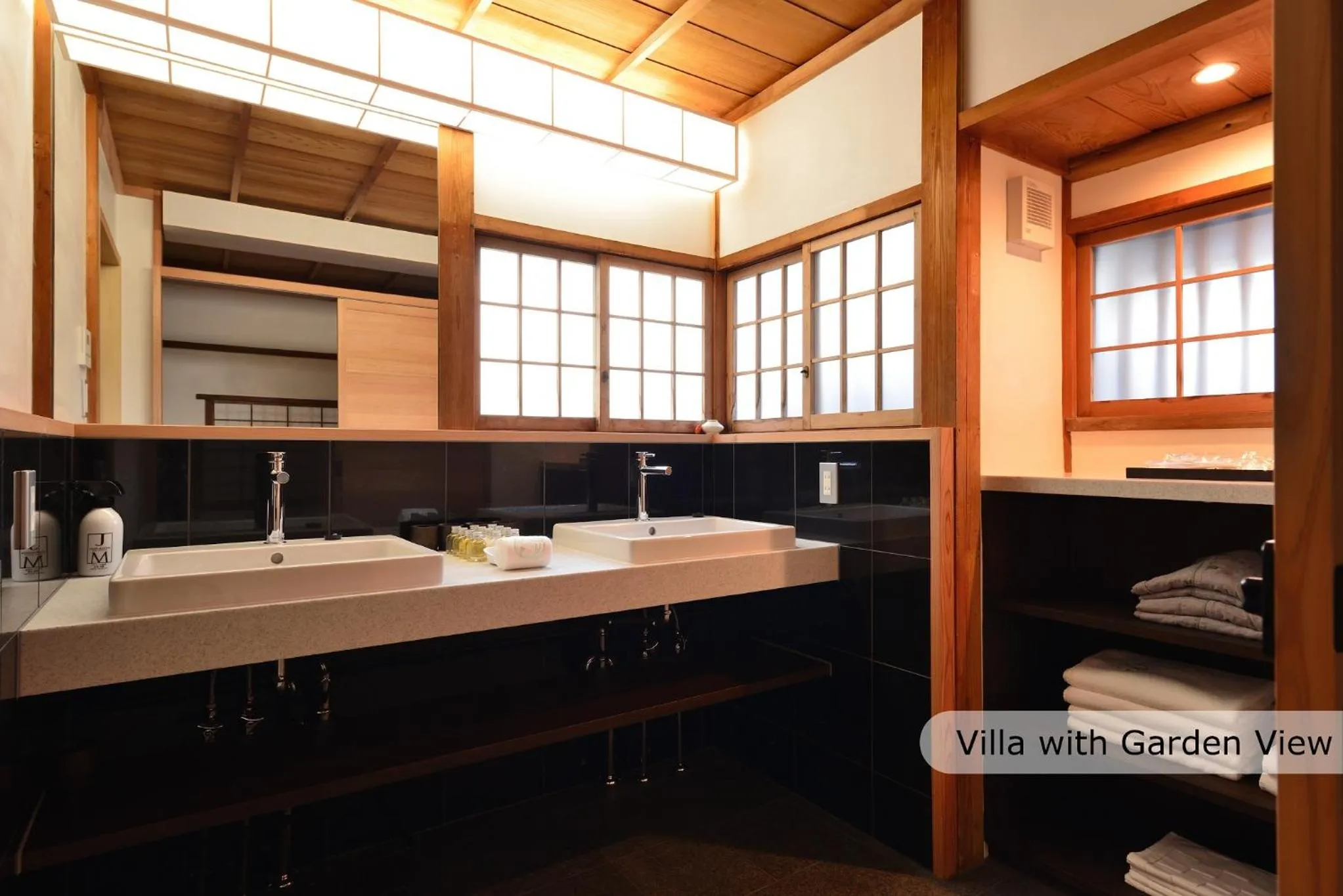 Bathroom in Aoi Suites at Nanzenji Modern & Traditional Japanese Style