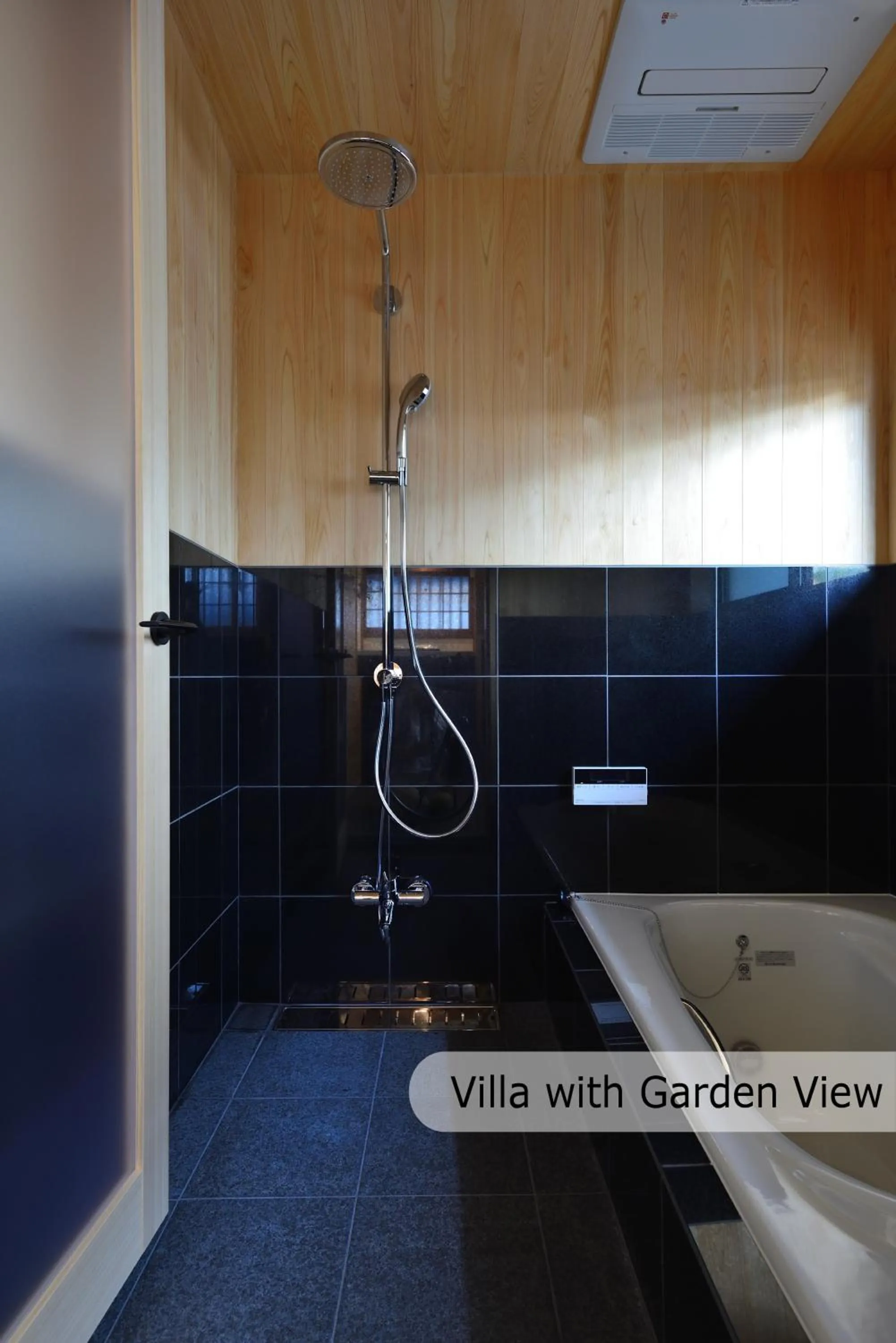 Shower in Aoi Suites at Nanzenji Modern & Traditional Japanese Style