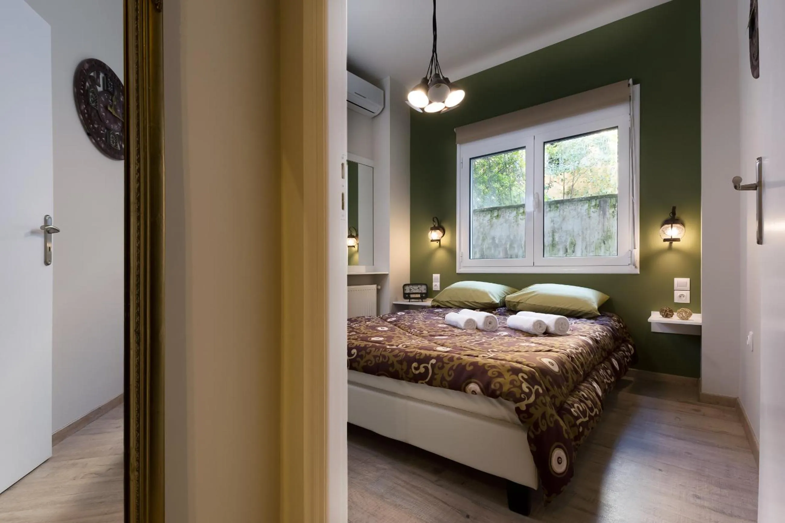 Bedroom, Bed in Vintage Apartment in the Heart of Plaka
