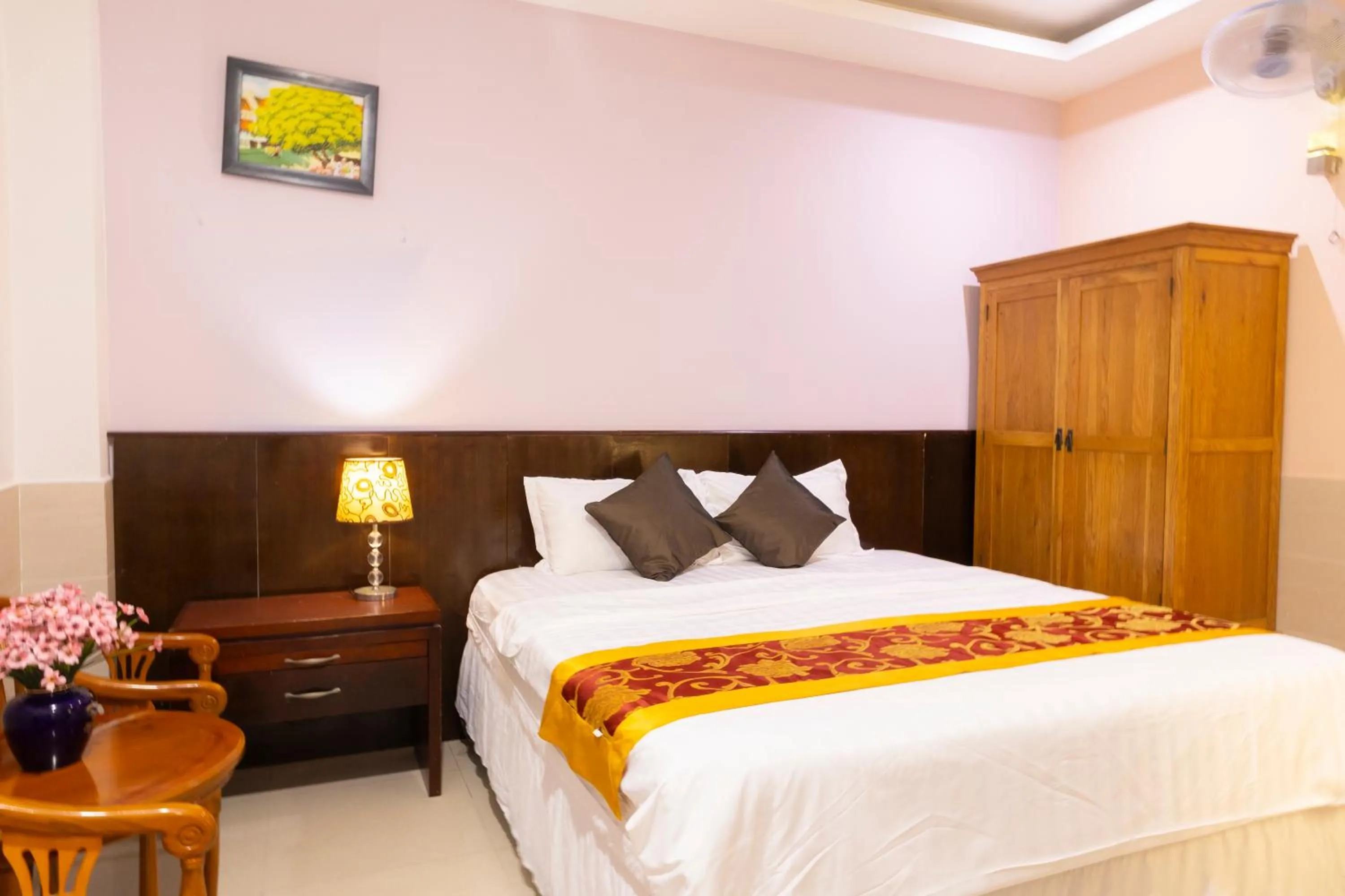 Bed in Hoang Anh Star Boutique Hotel