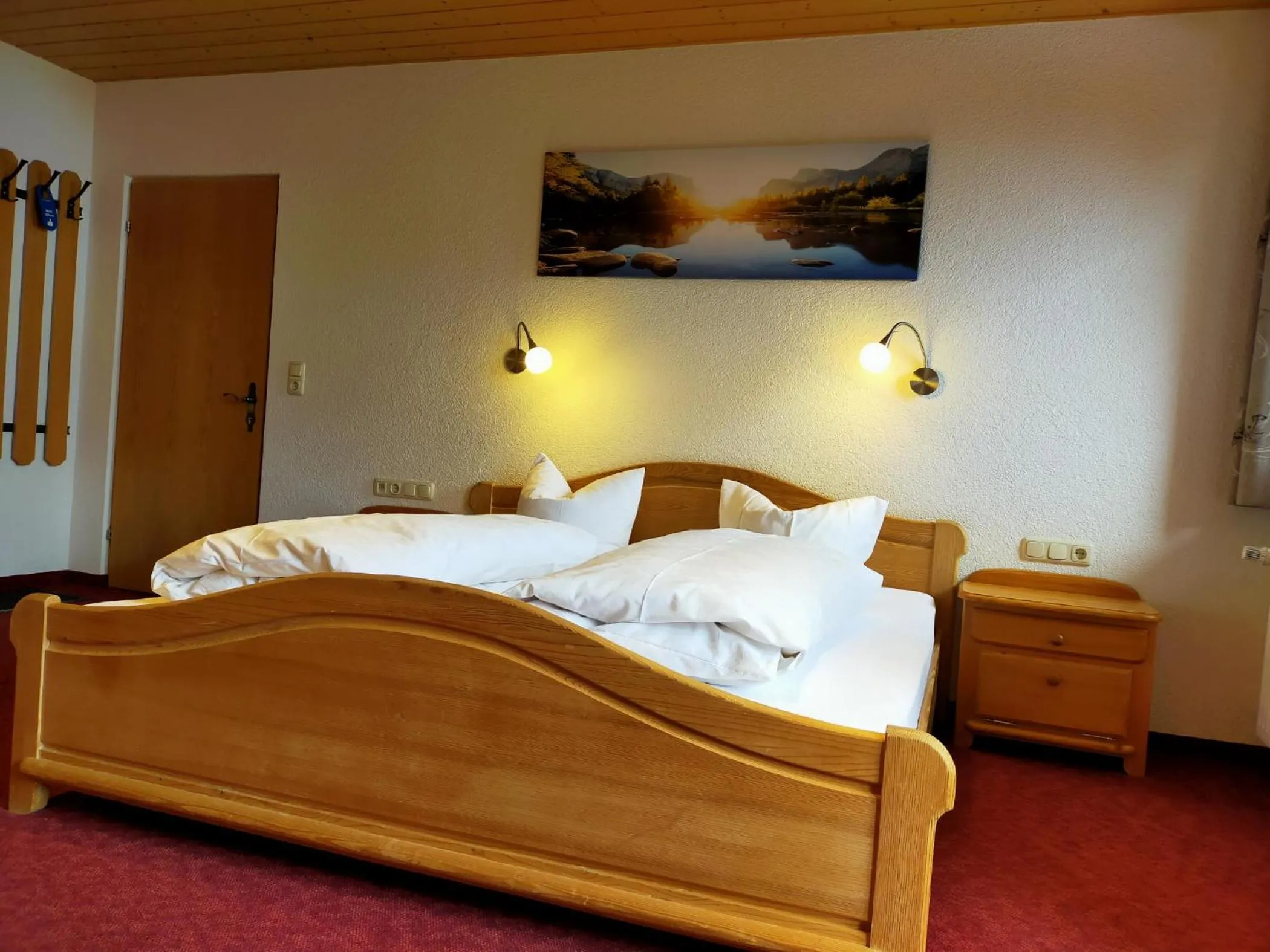 Bedroom, Bed in Pension Edelweiss