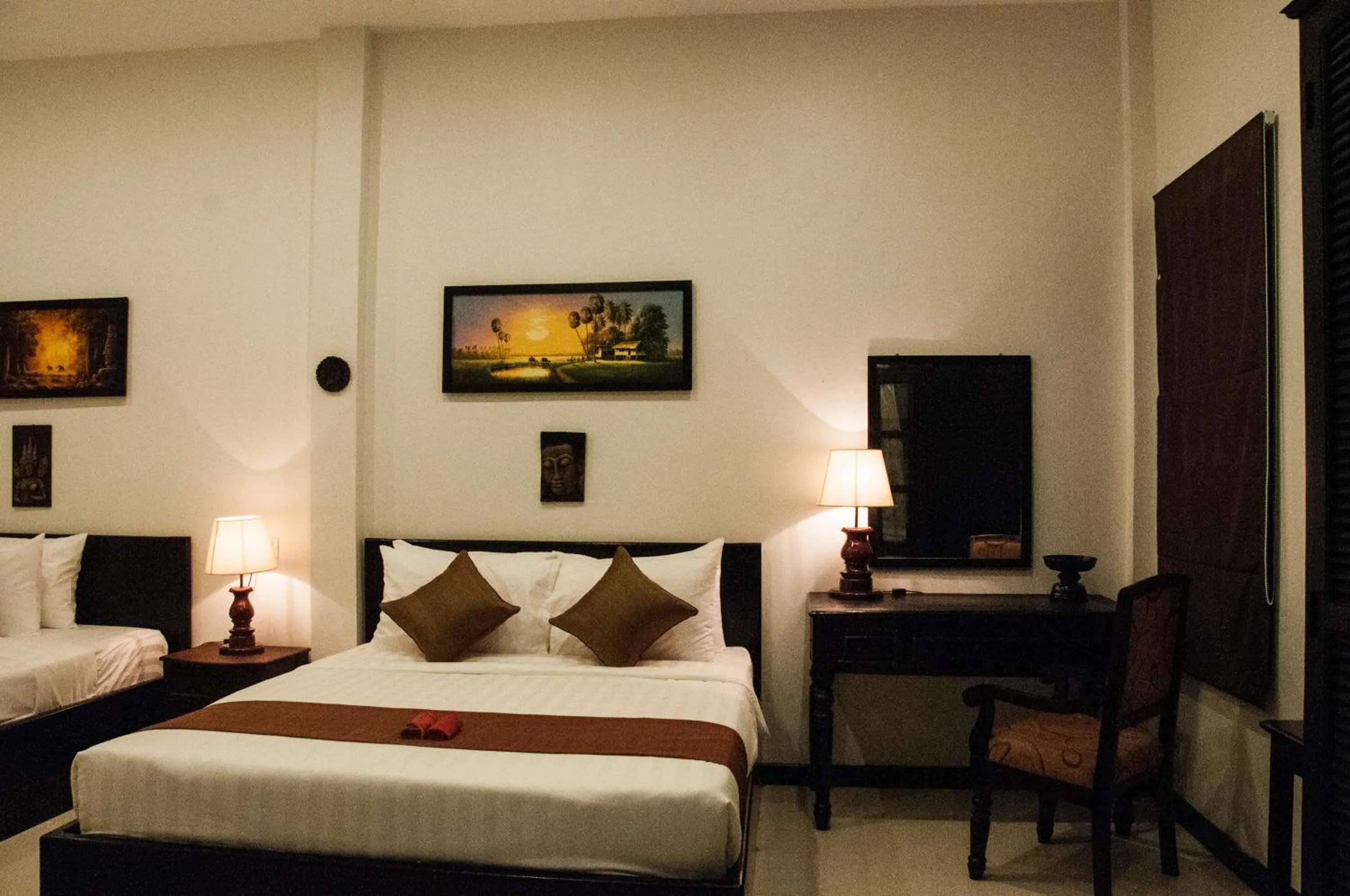 Bed in Private Boutique Home with Pool, The Fin Angkor Boutique