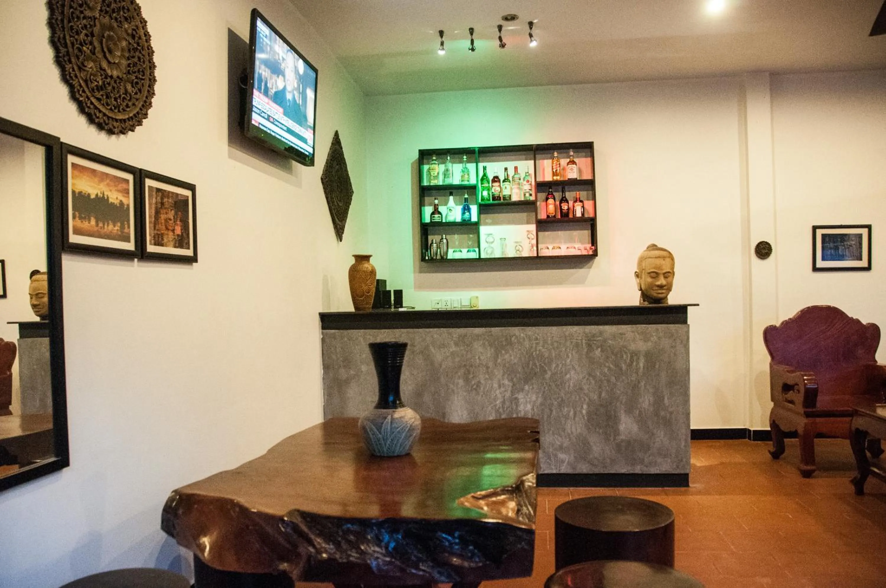 Living room in Private Boutique Home with Pool, The Fin Angkor Boutique