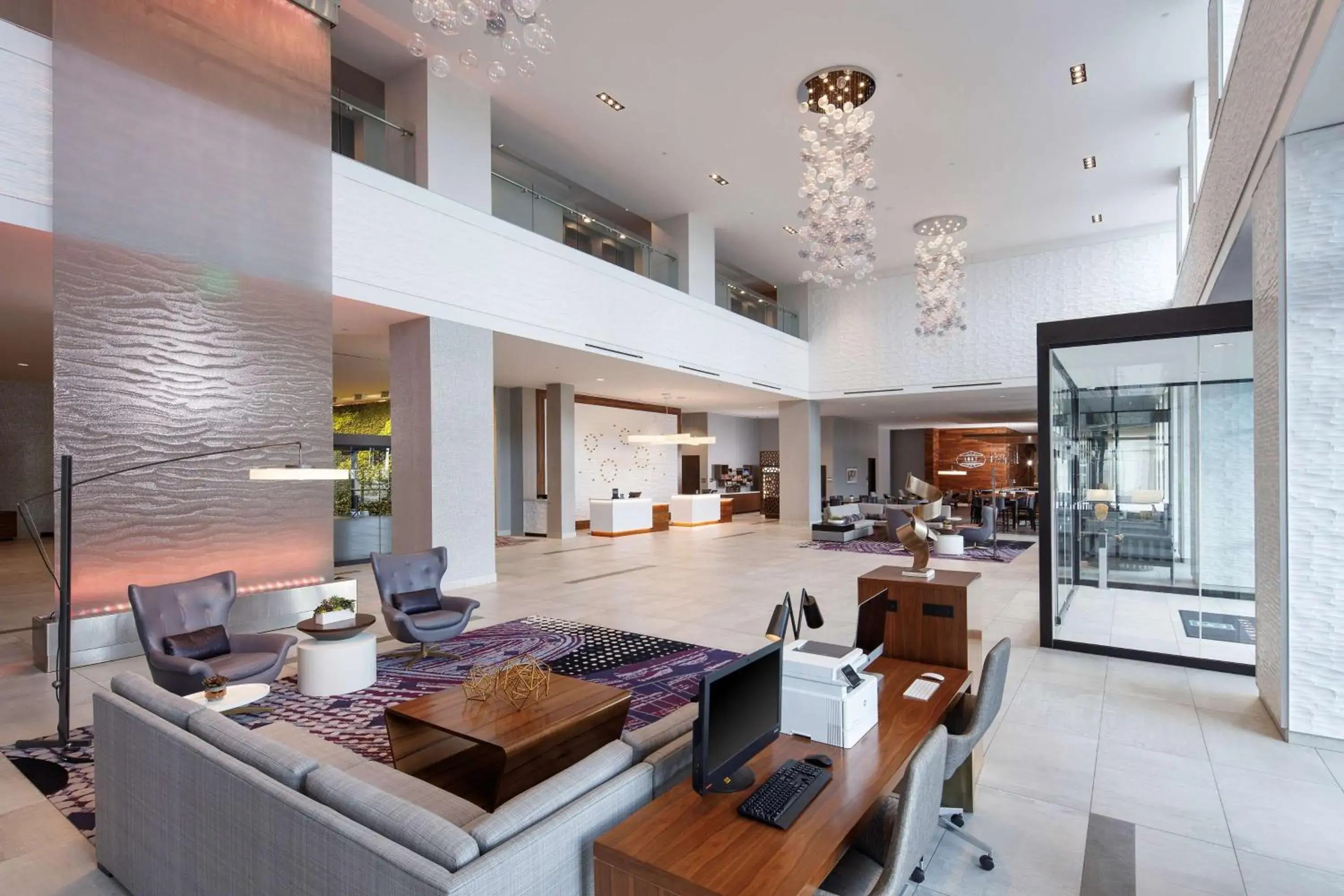 Lobby or reception in Embassy Suites Amarillo Downtown Lobby or reception in Embassy Suites Amarillo Downtown