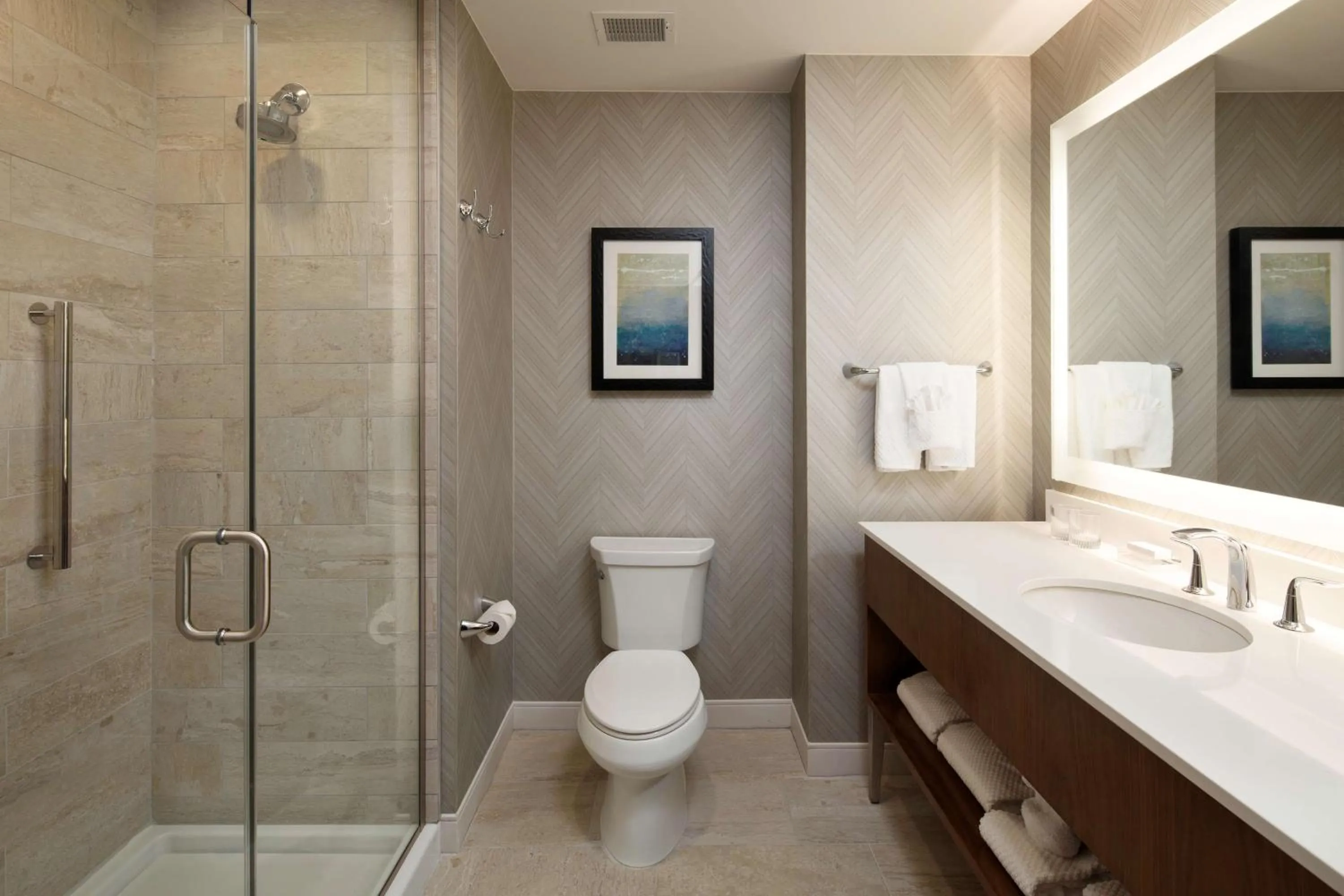 Bathroom in Embassy Suites Amarillo Downtown