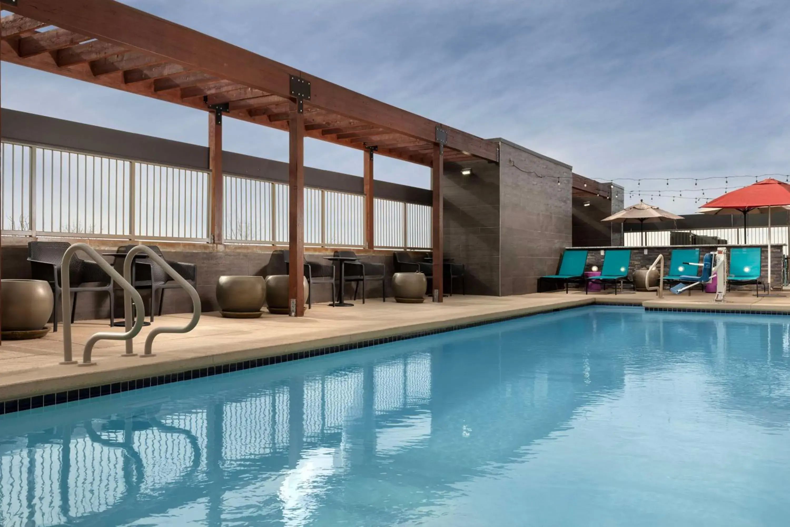 Pool view in Home2 Suites By Hilton Las Cruces Pool view in Home2 Suites By Hilton Las Cruces