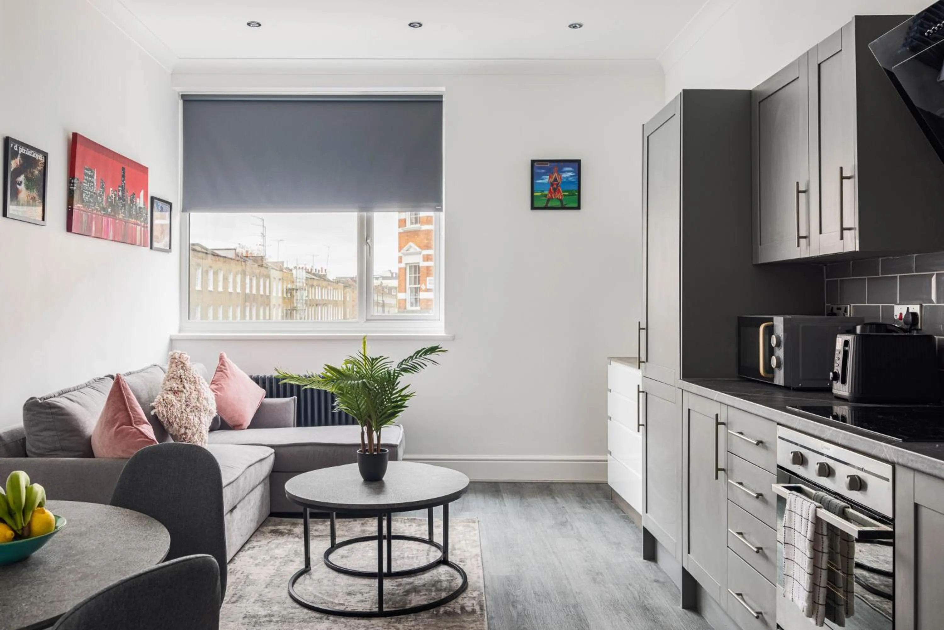 Living room in Edgware road apartments