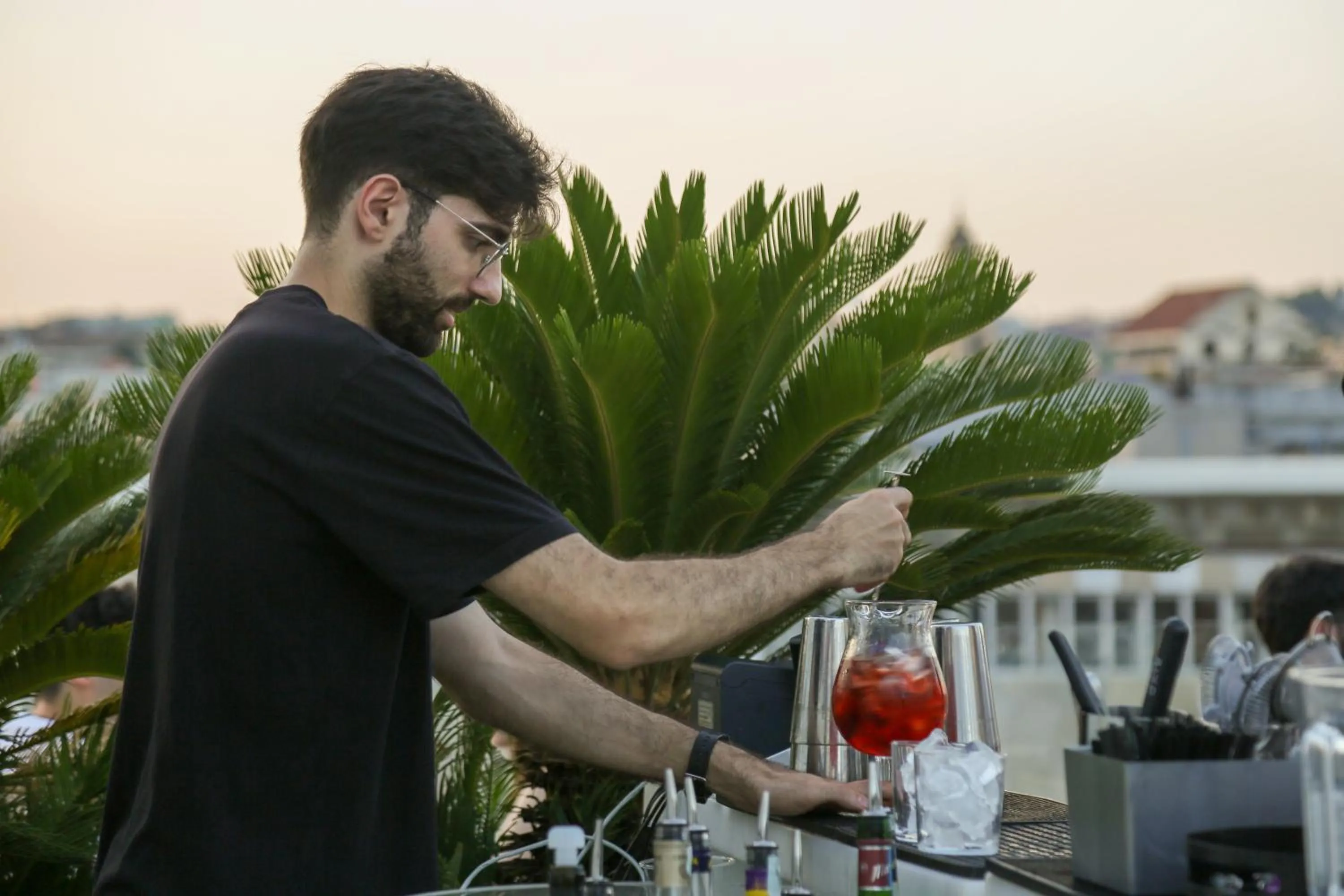 Balcony/Terrace in Ostello Bello Napoli