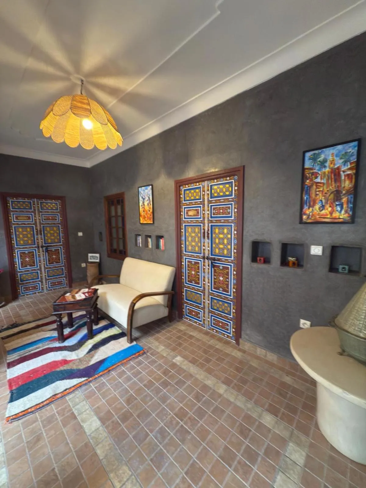 Living room in Riad Dihya