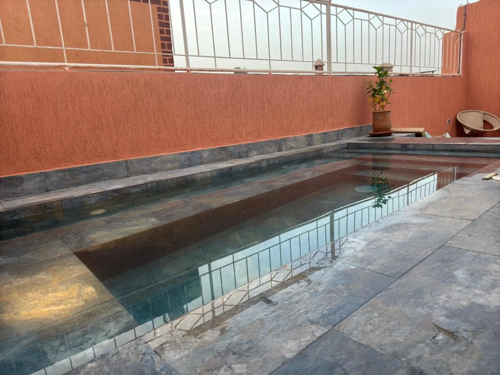 Pool view in Riad Dihya