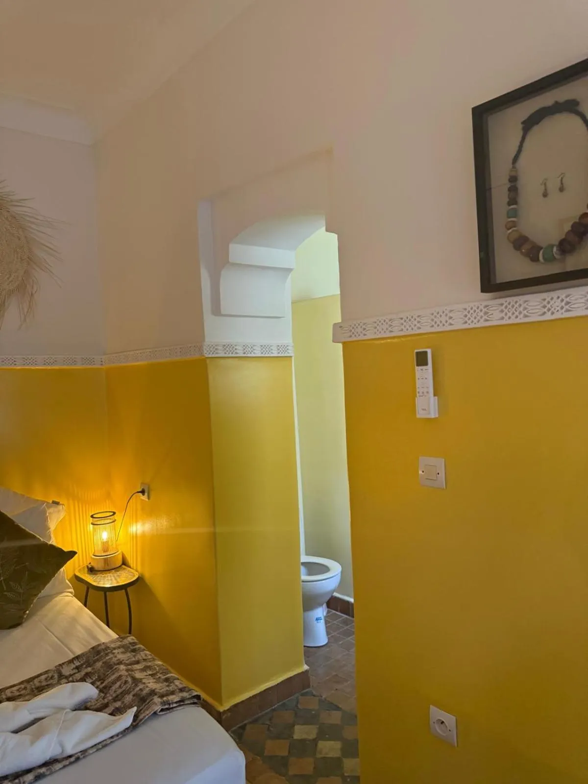 Toilet, Bed in Riad Dihya