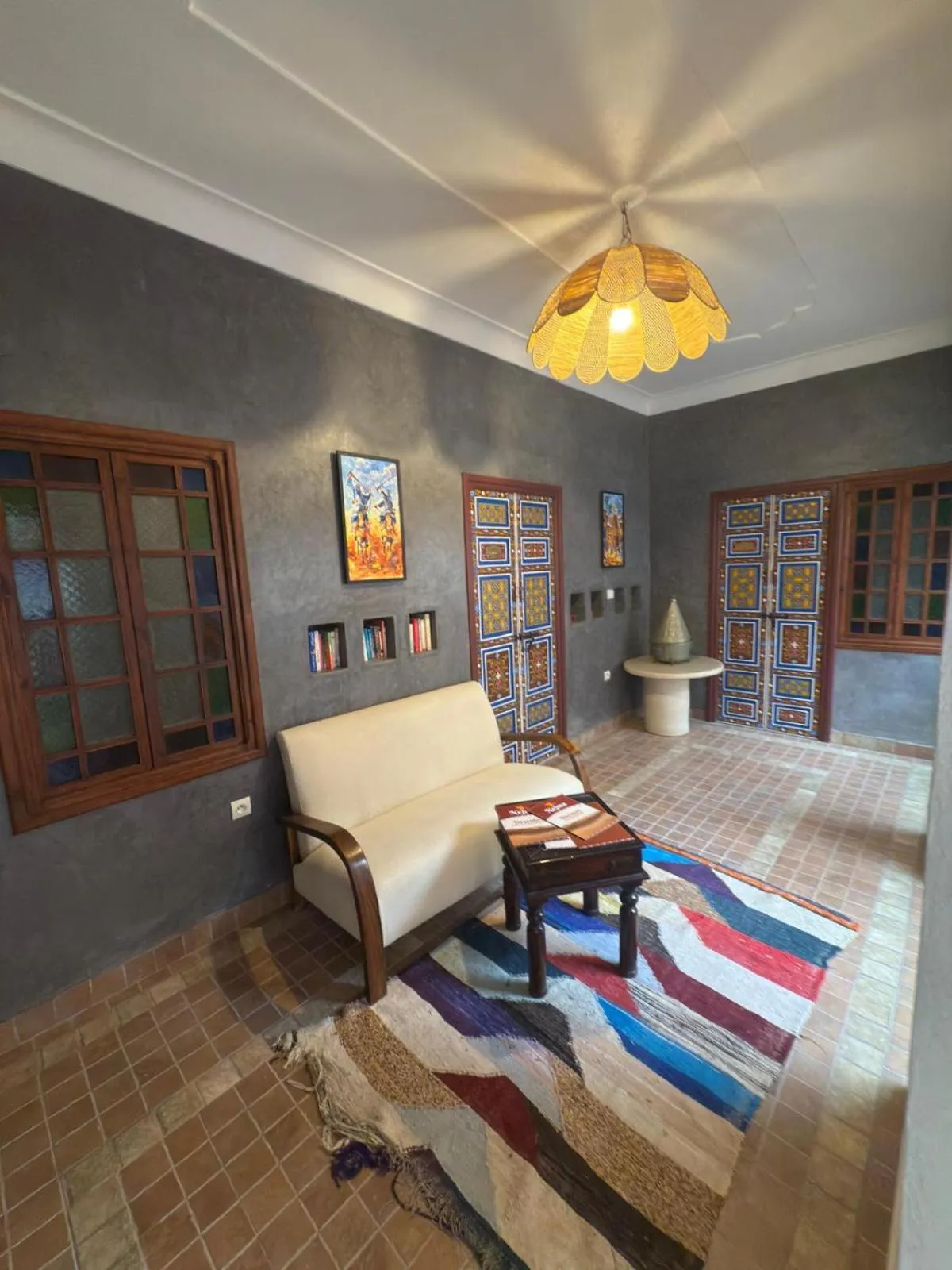 Living room in Riad Dihya