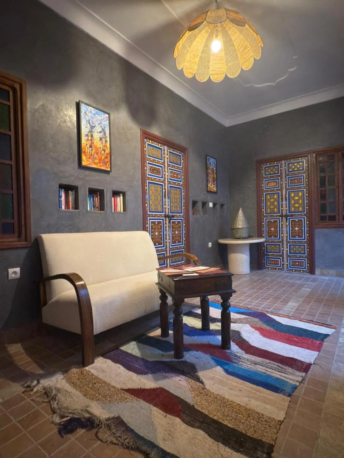 Living room in Riad Dihya