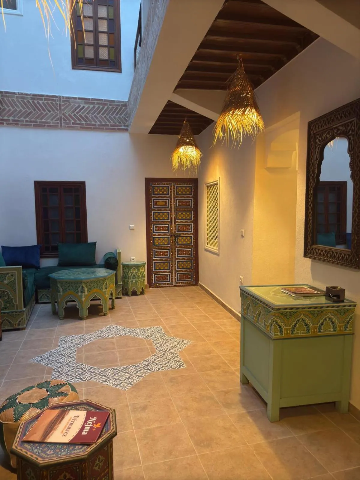 Living room in Riad Dihya