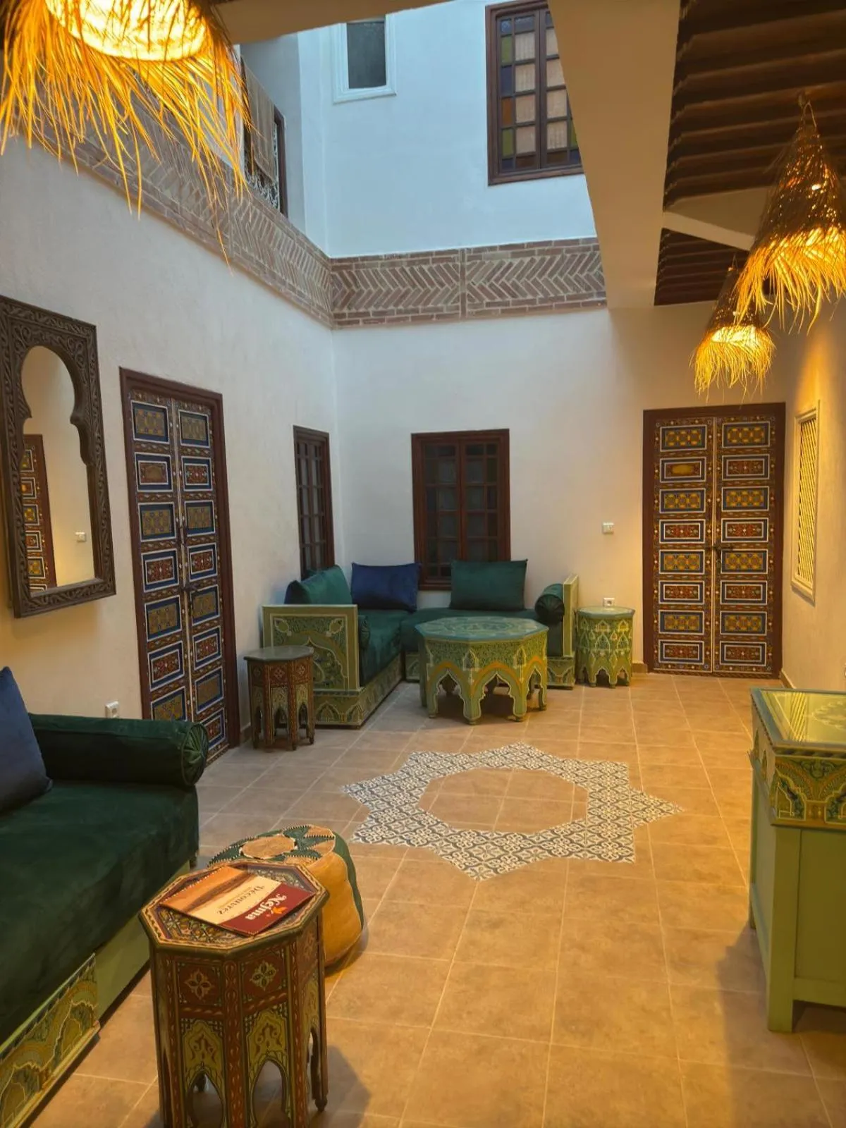 Living room in Riad Dihya
