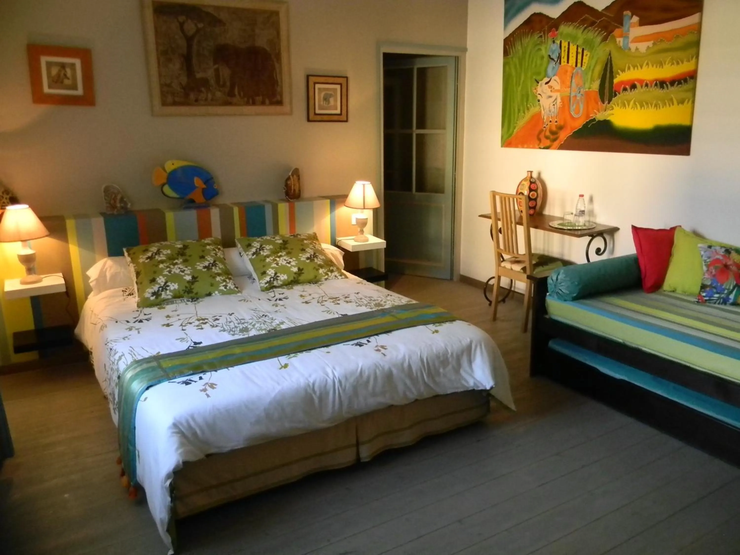 Decorative detail, Bed in Le Logis d'ANTIGNY
