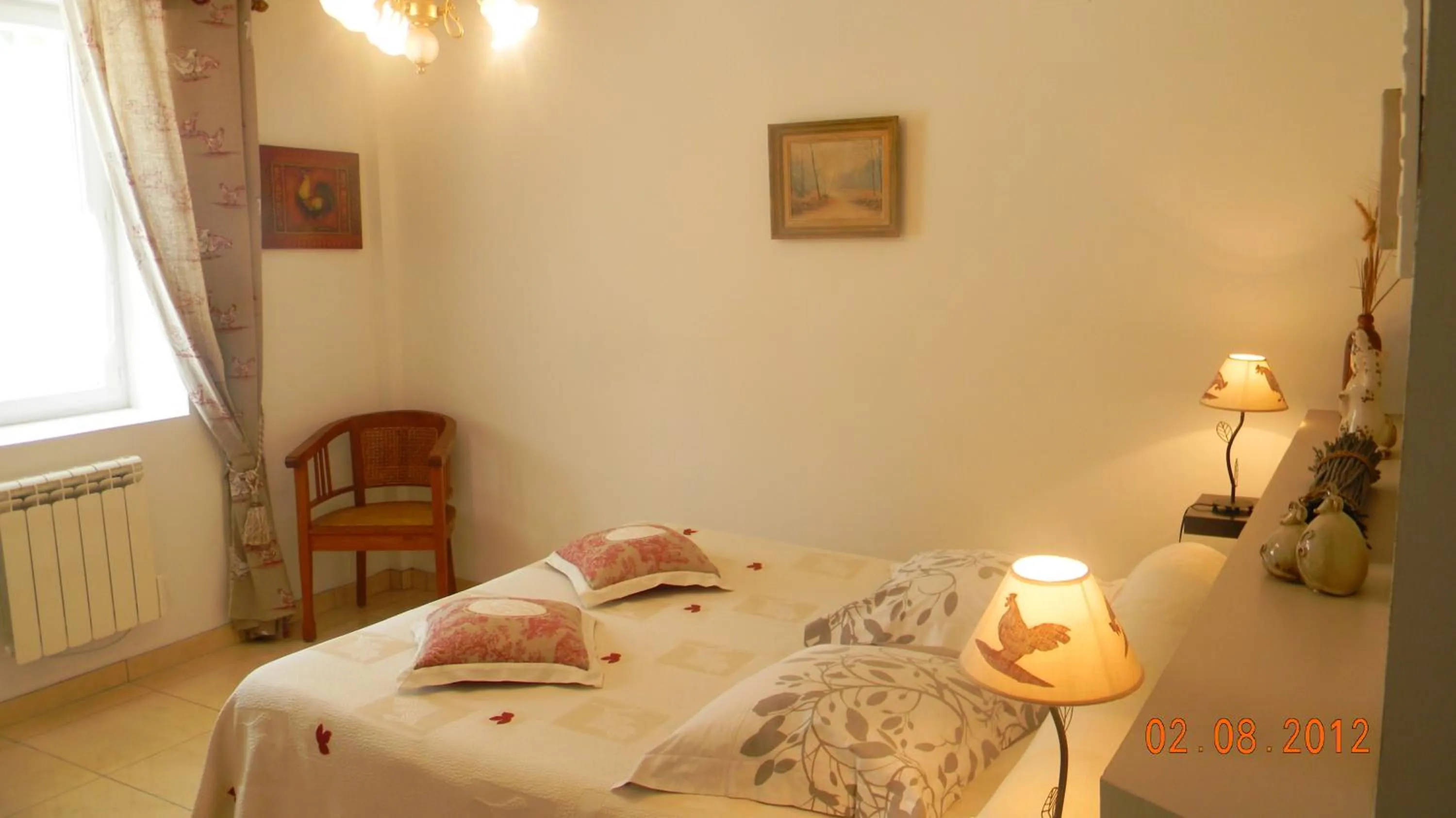 Decorative detail, Bed in Le Logis d'ANTIGNY