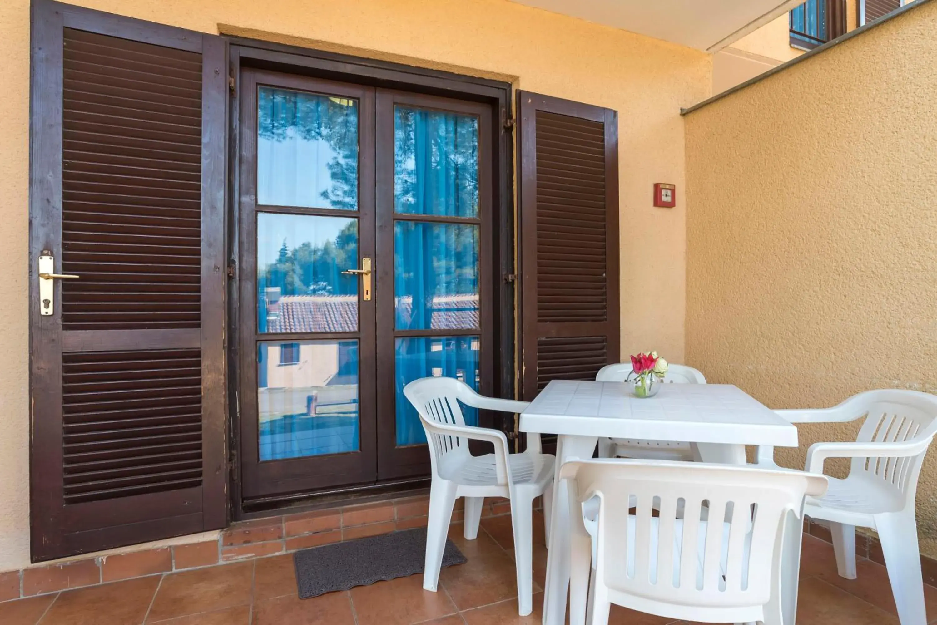 Balcony/Terrace, Dining Area in Apartments Kanegra Plava Laguna