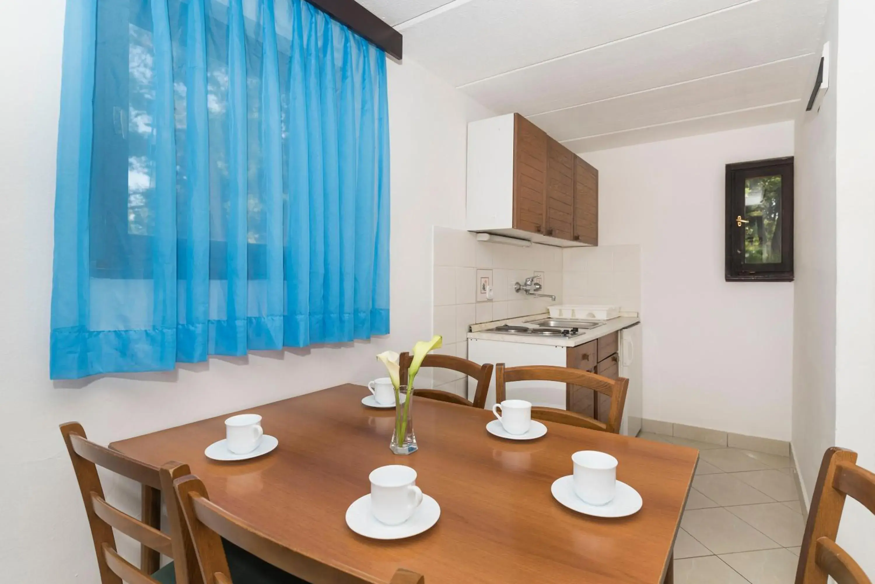 Kitchen or kitchenette, Dining Area in Apartments Kanegra Plava Laguna