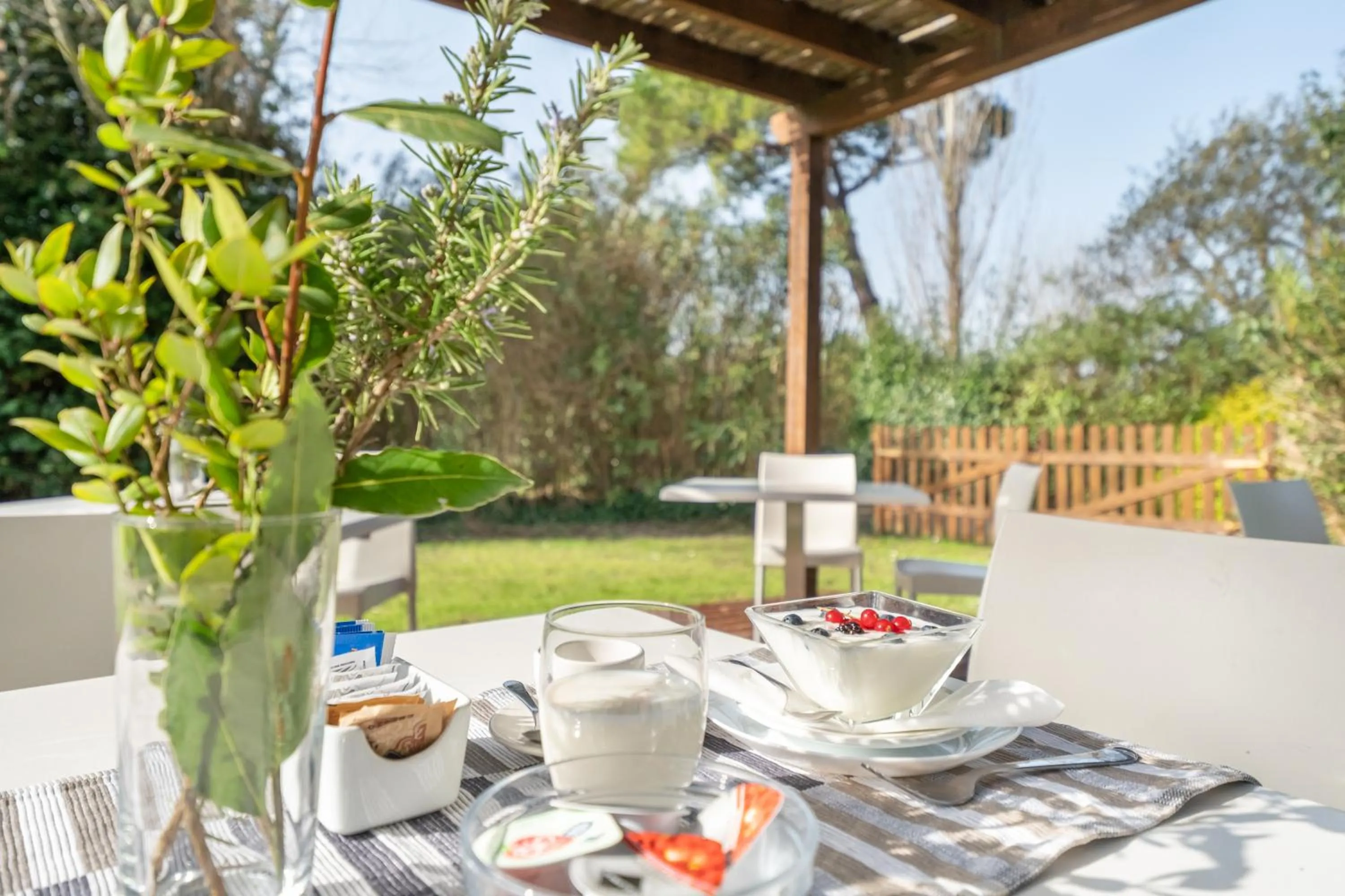 Patio in B&B Borgo di Pratavecchie