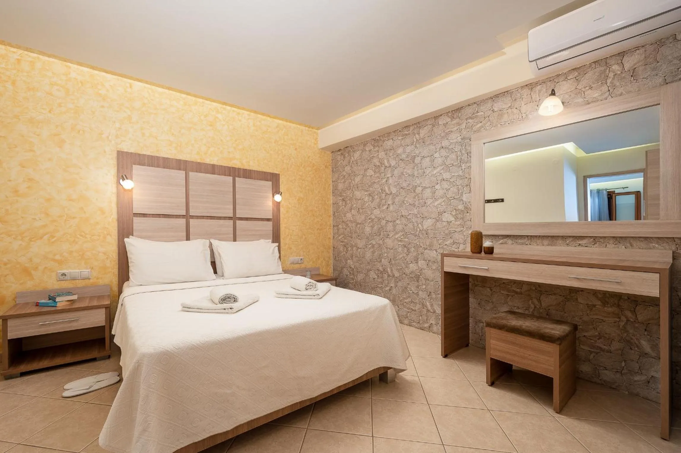 Photo of the whole room, Bed in Minos Boutique Hotel