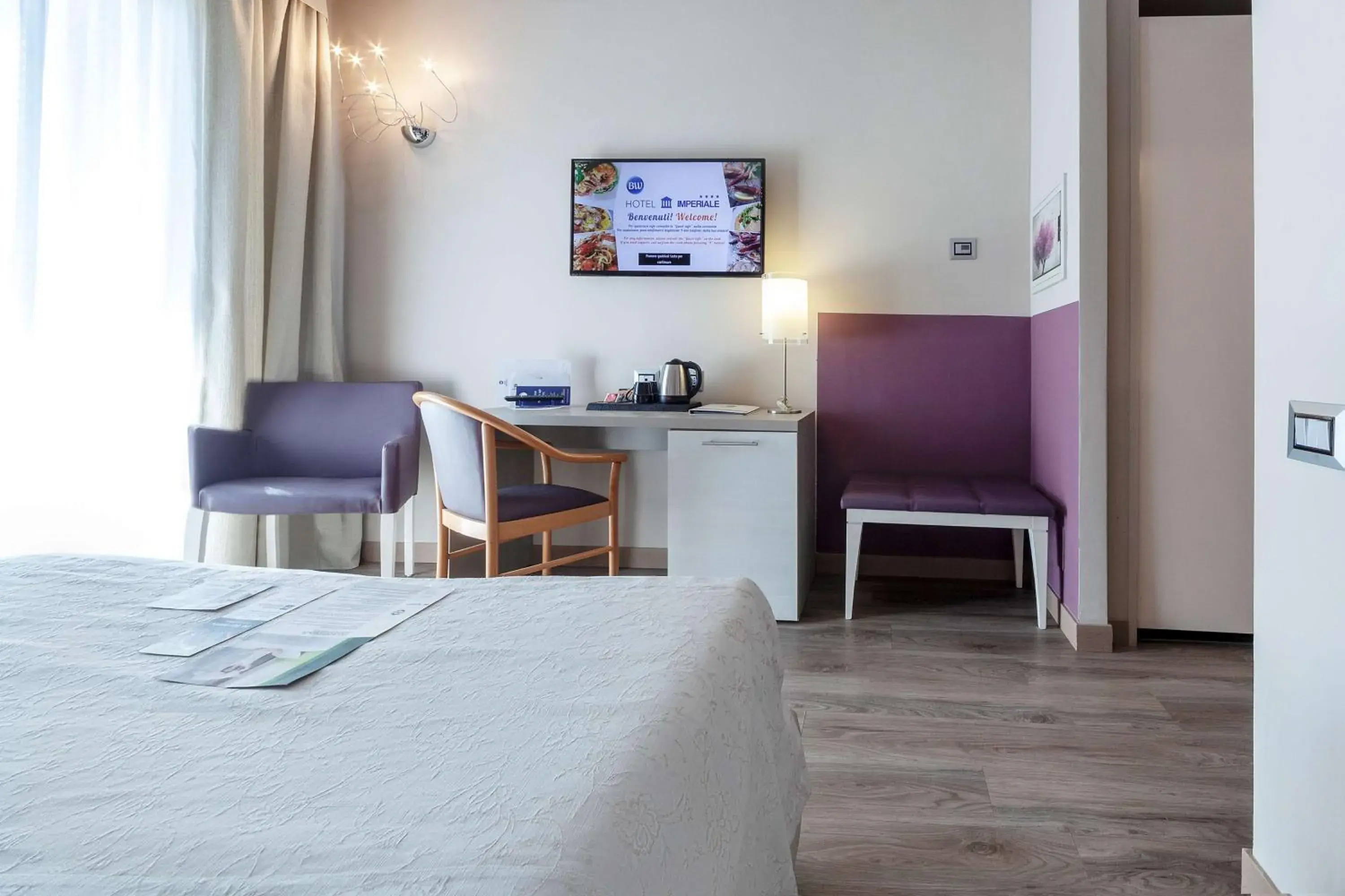 Bedroom, Bed in Best Western Hotel Imperiale Bedroom, Bed in Best Western Hotel Imperiale