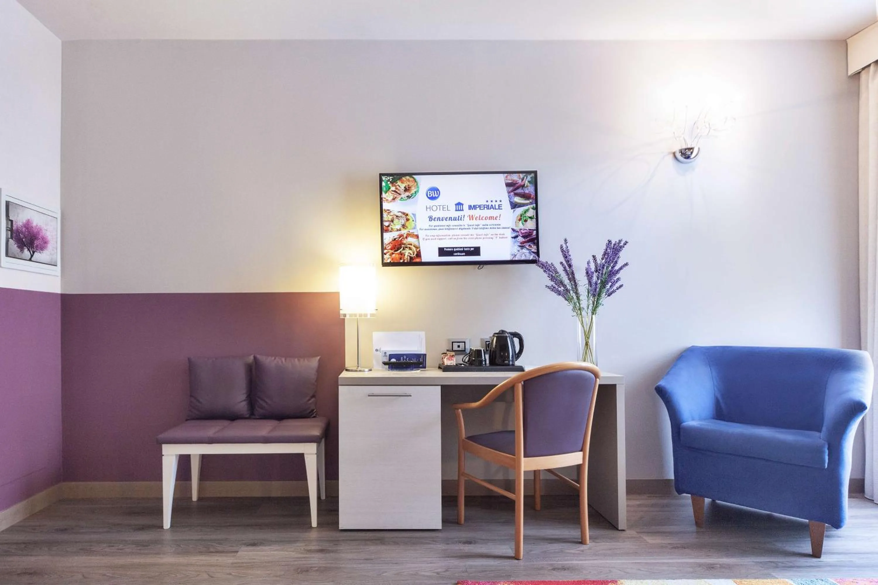 Bedroom in Best Western Hotel Imperiale