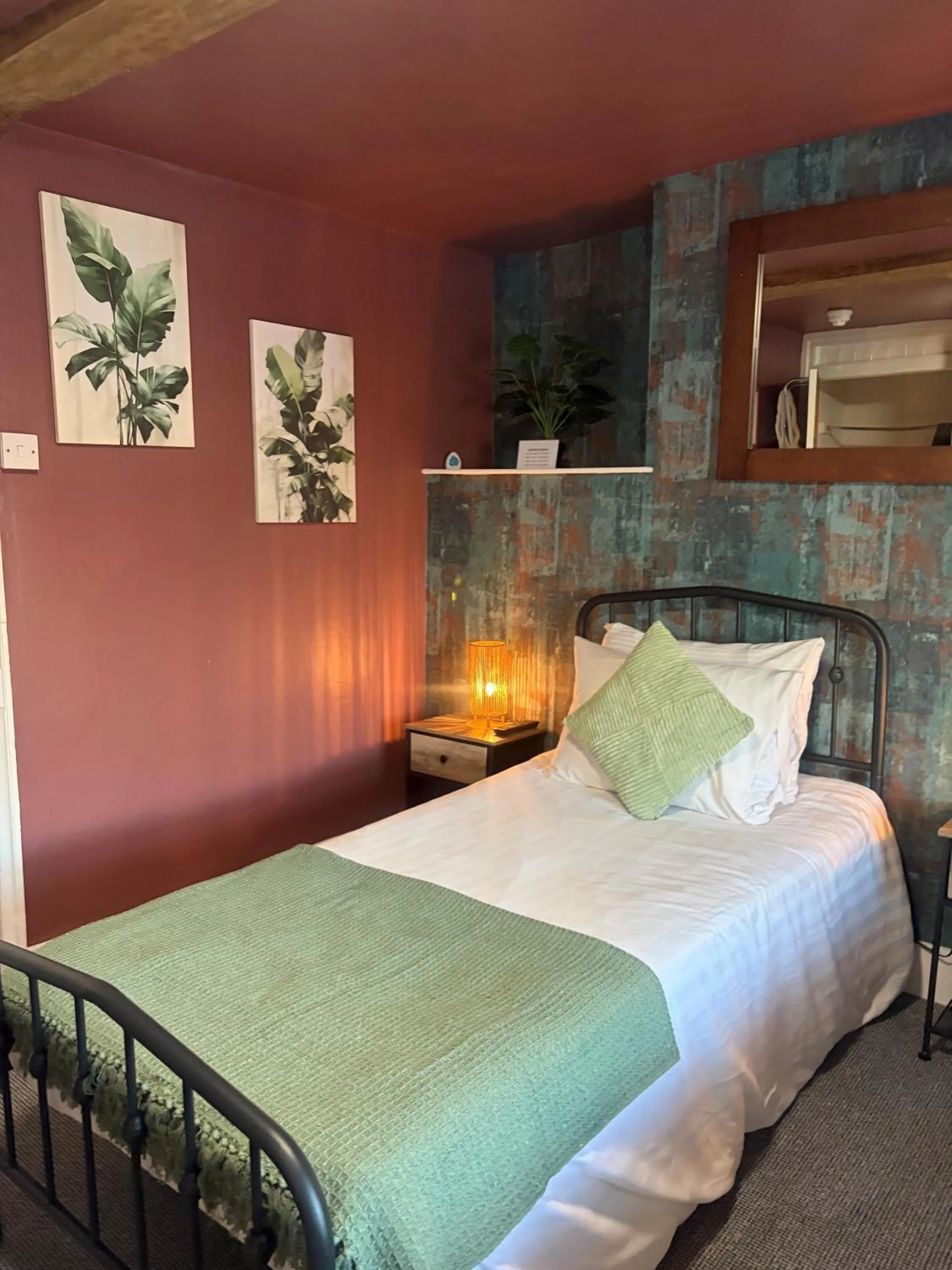 Bed in The Black Swan Inn