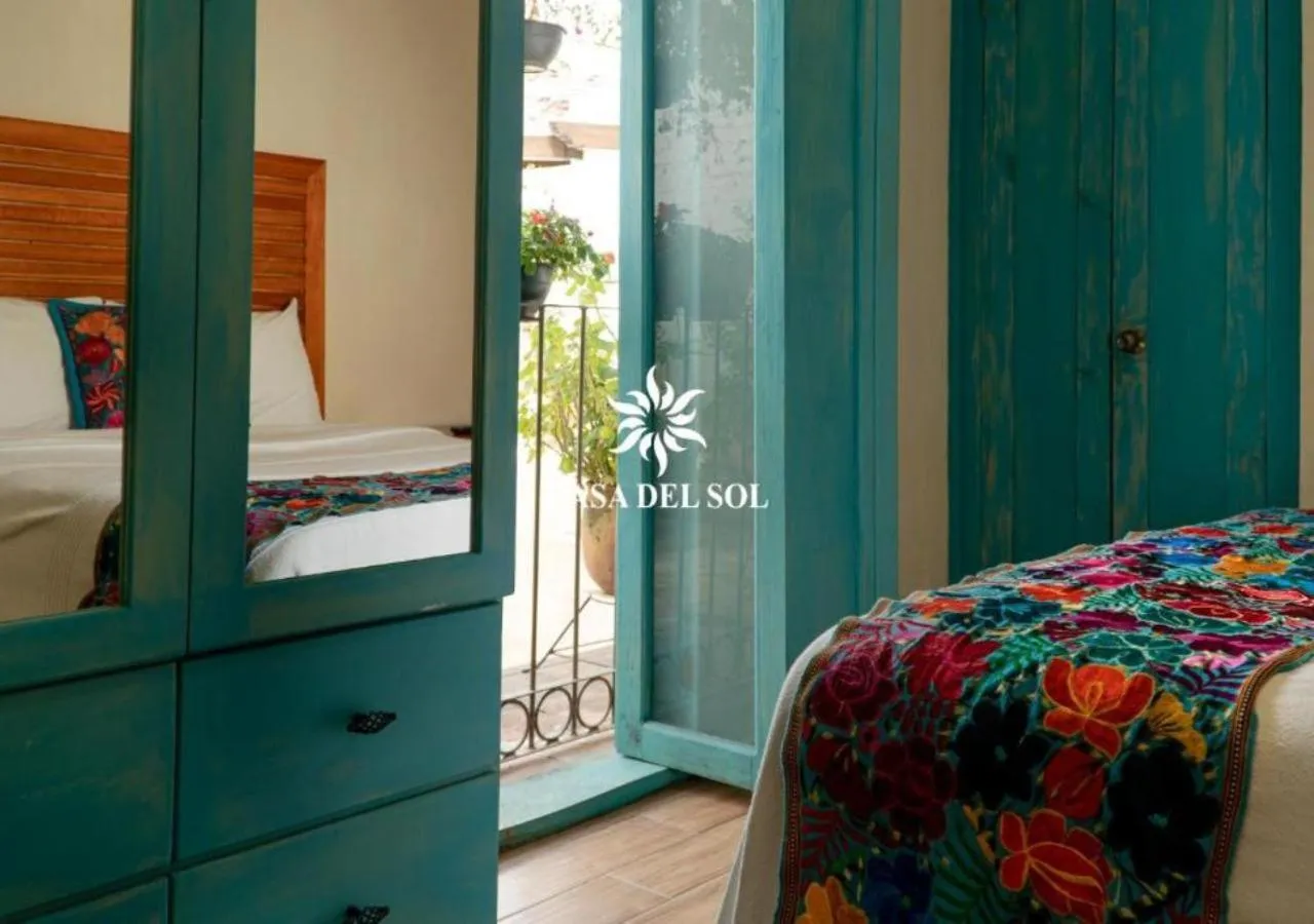 Bathroom, Bed in Hotel Casa del Sol