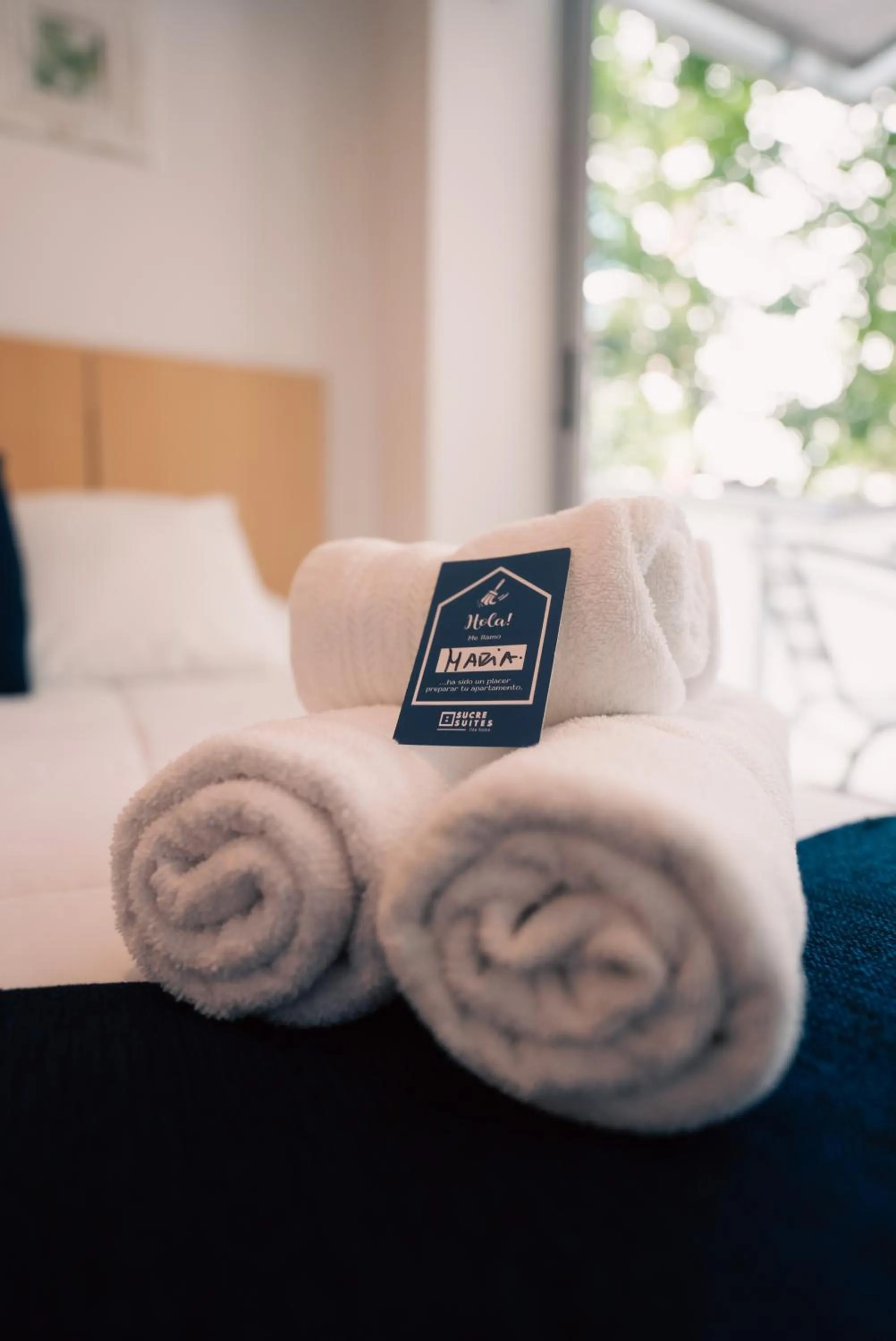 towels, Bed in Sucre Suites