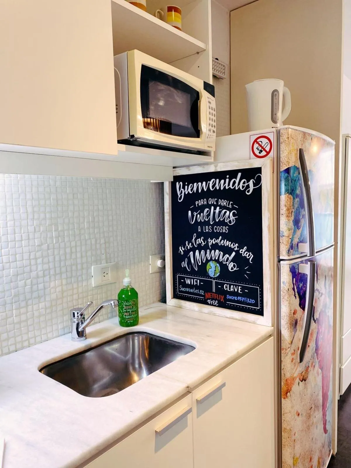 Kitchen or kitchenette in Sucre Suites