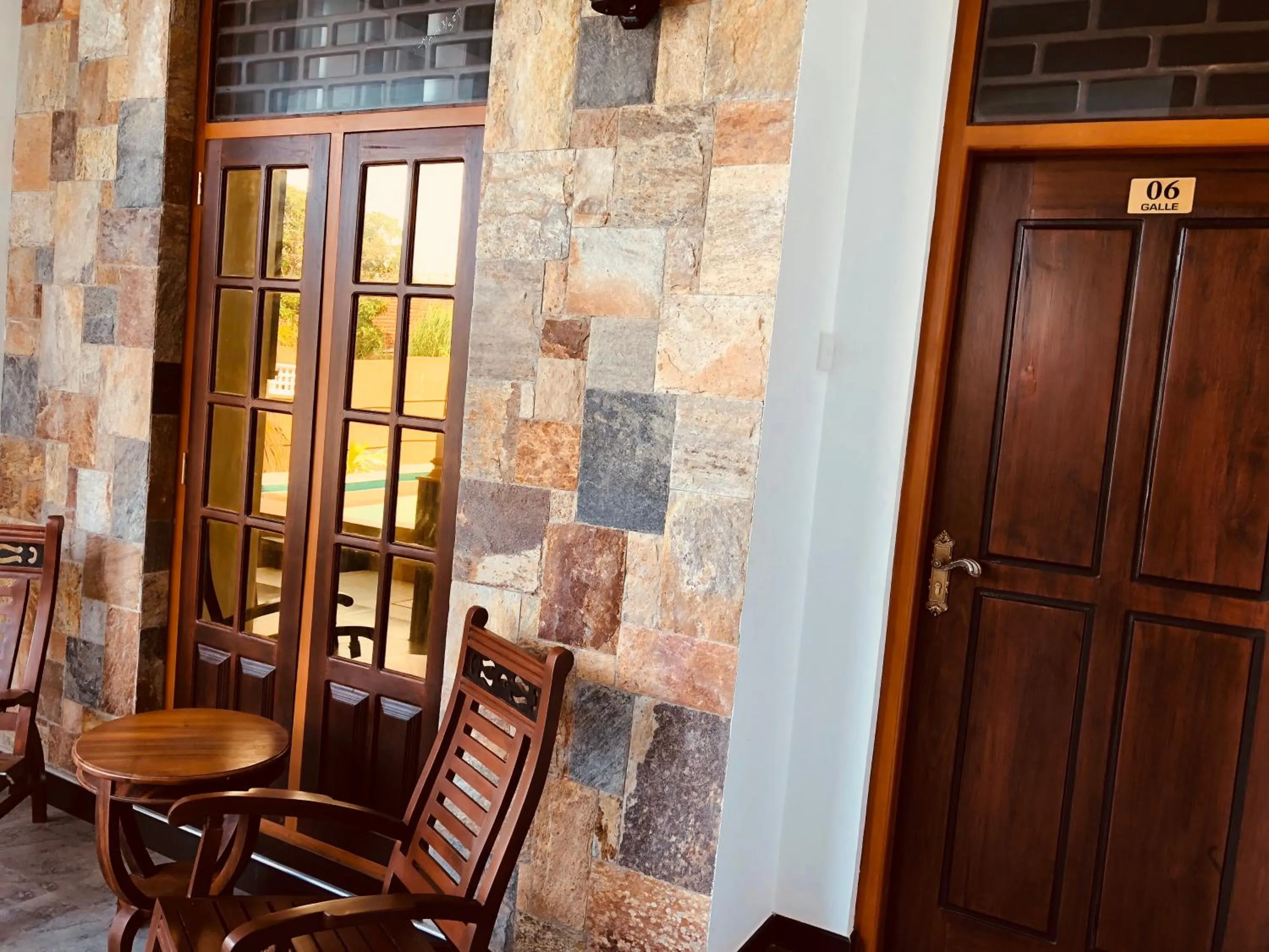 Balcony/Terrace in St CLAIRE'S GREEN Negombo Hotel & Hostels