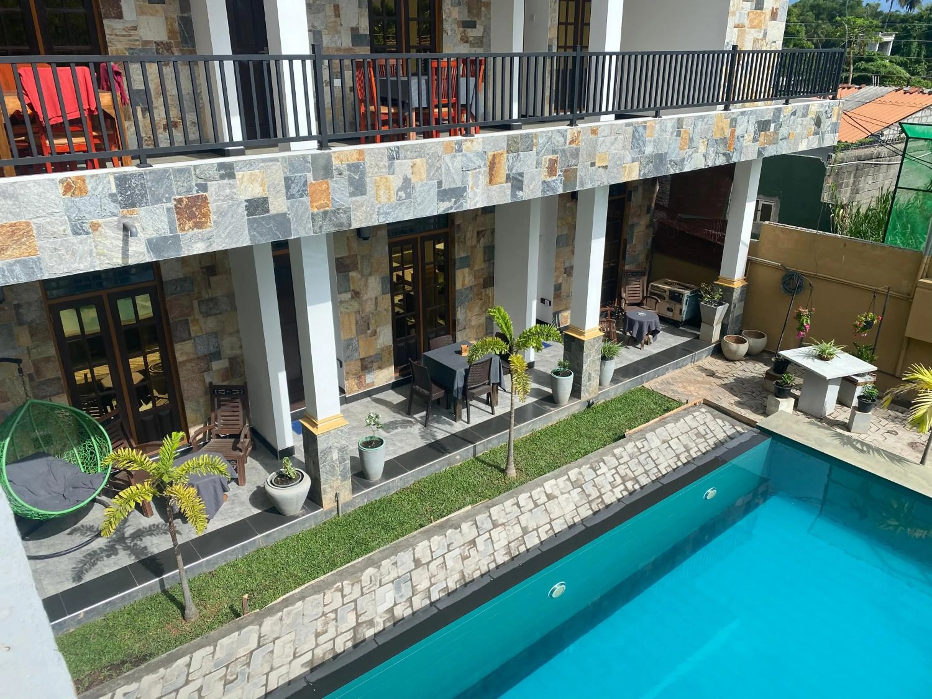 Pool view in St CLAIRE'S GREEN Negombo Hotel & Hostels