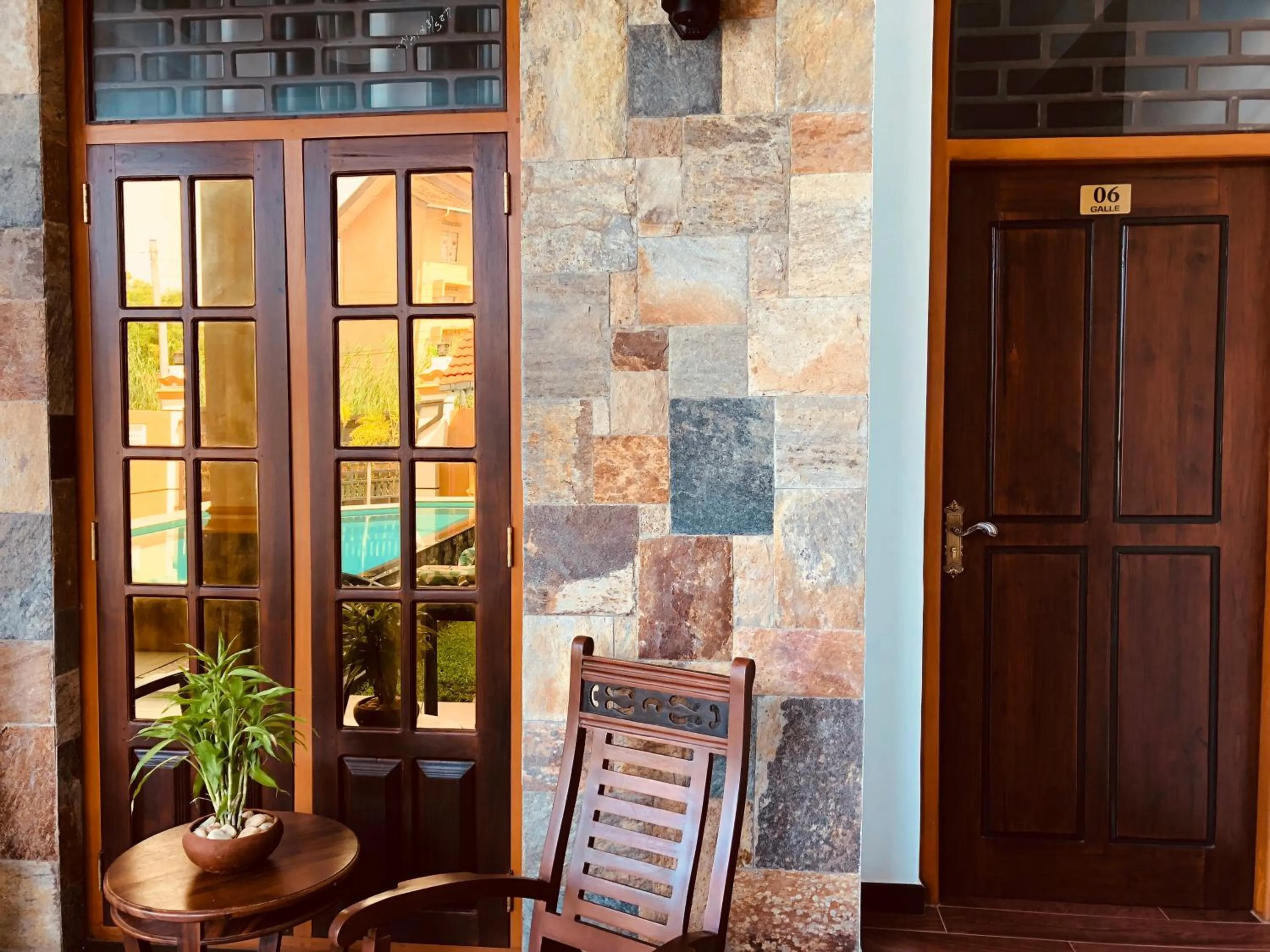 Balcony/Terrace in St CLAIRE'S GREEN Negombo Hotel & Hostels