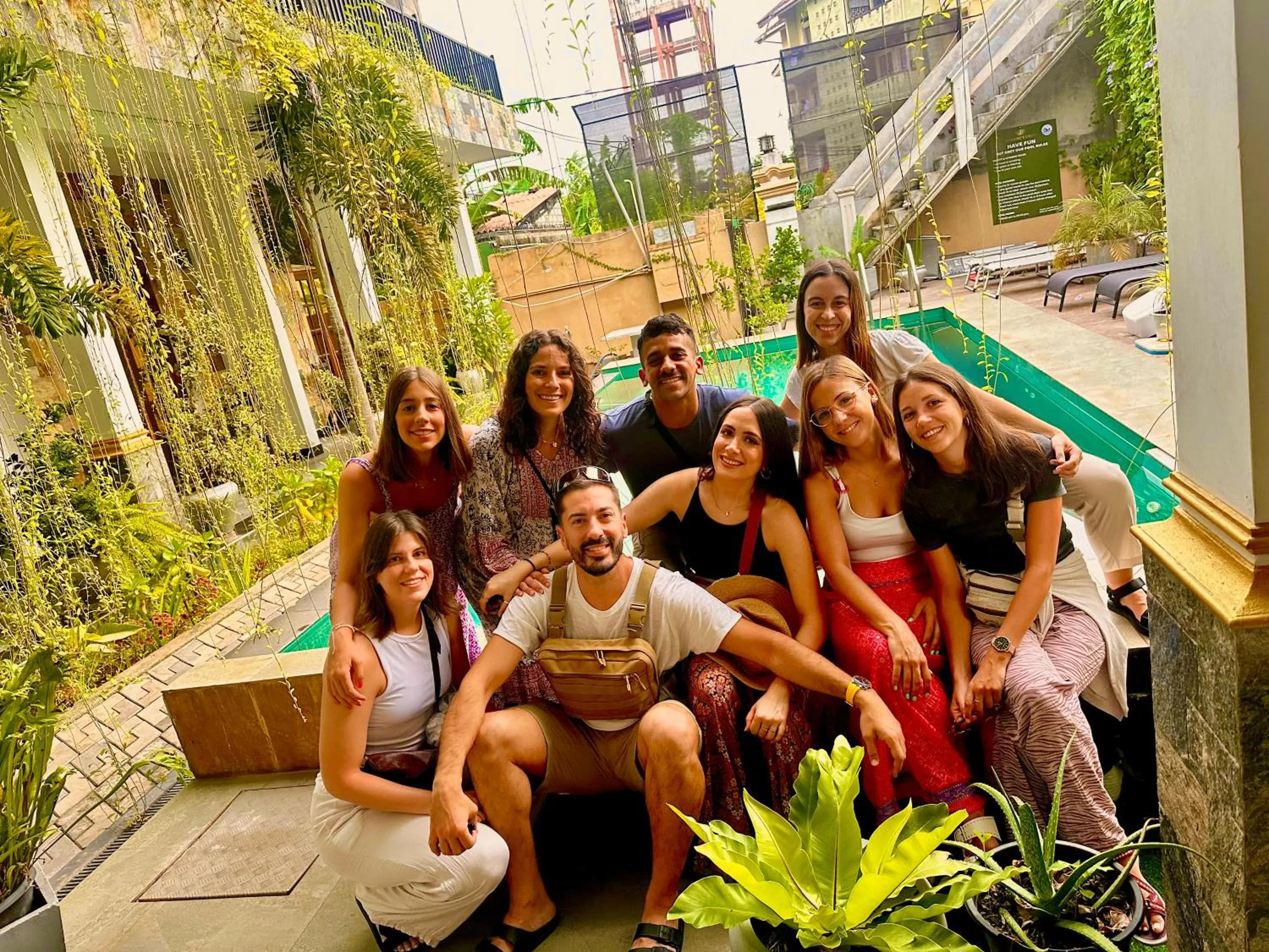 Swimming pool in St CLAIRE'S GREEN Negombo Hotel & Hostels