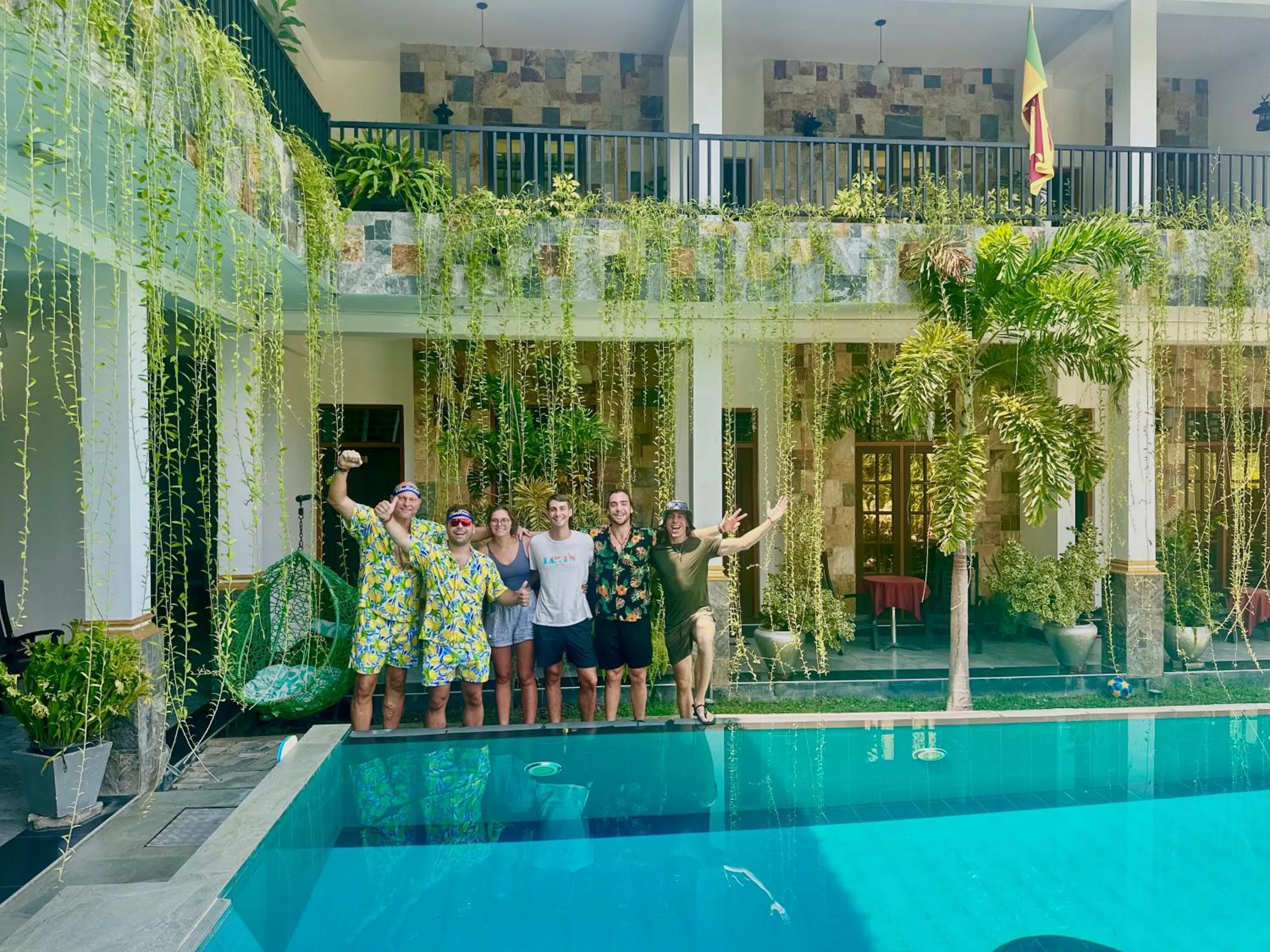 Pool view in St CLAIRE'S GREEN Negombo Hotel & Hostels