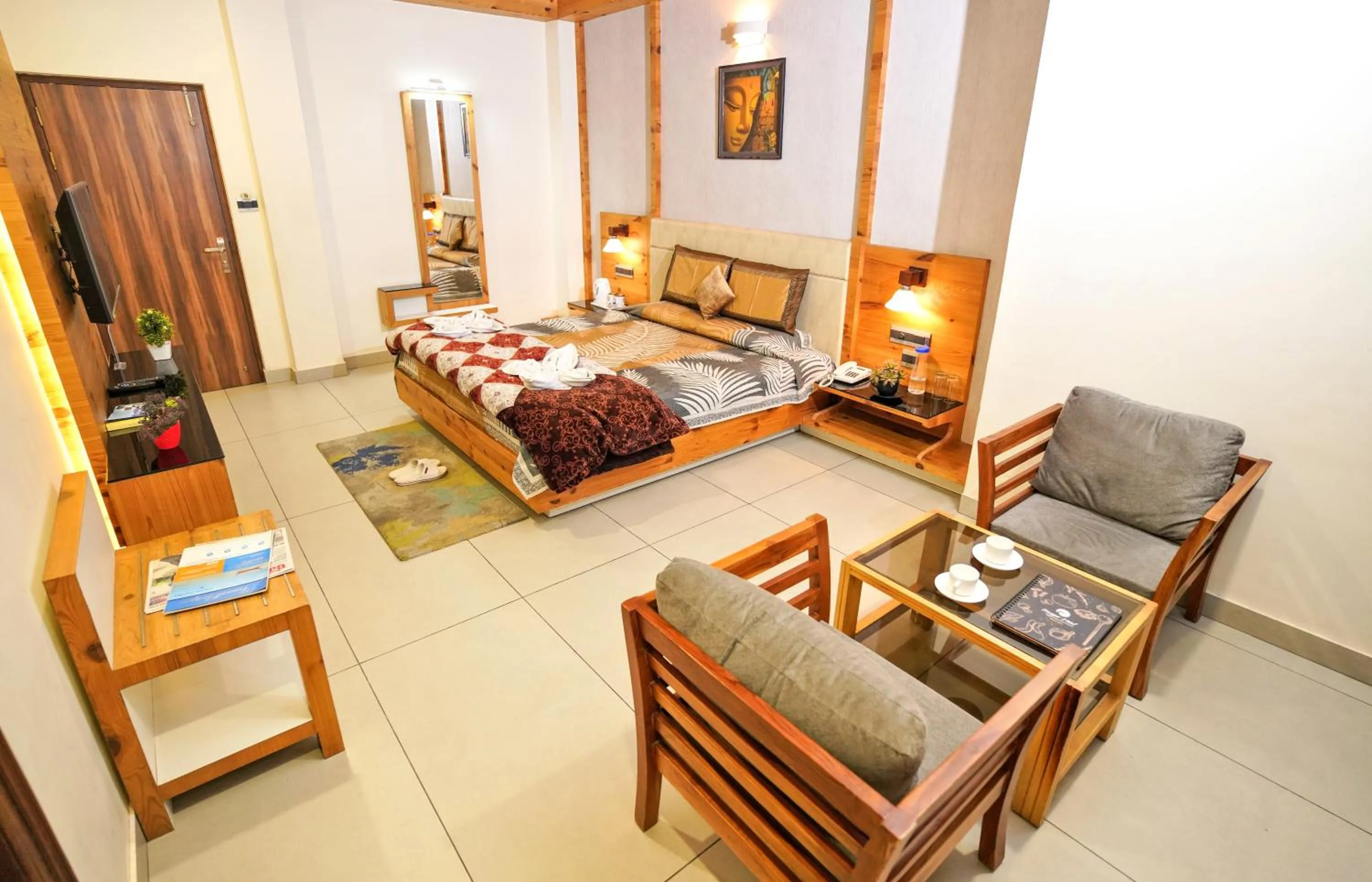 Photo of the whole room, Bed in Mayur Hotel Bar And Restaurant