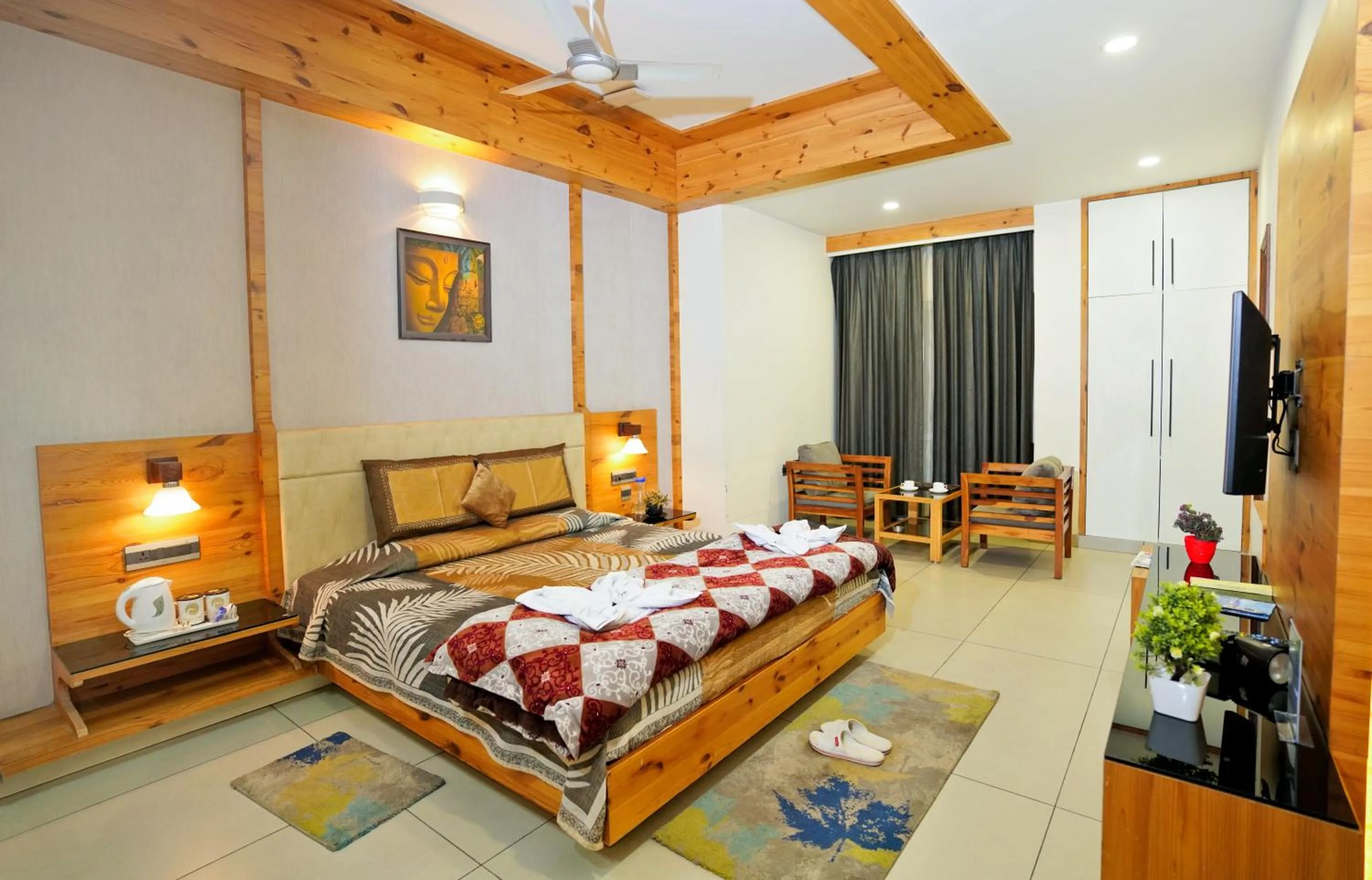 Photo of the whole room, Bed in Mayur Hotel Bar And Restaurant