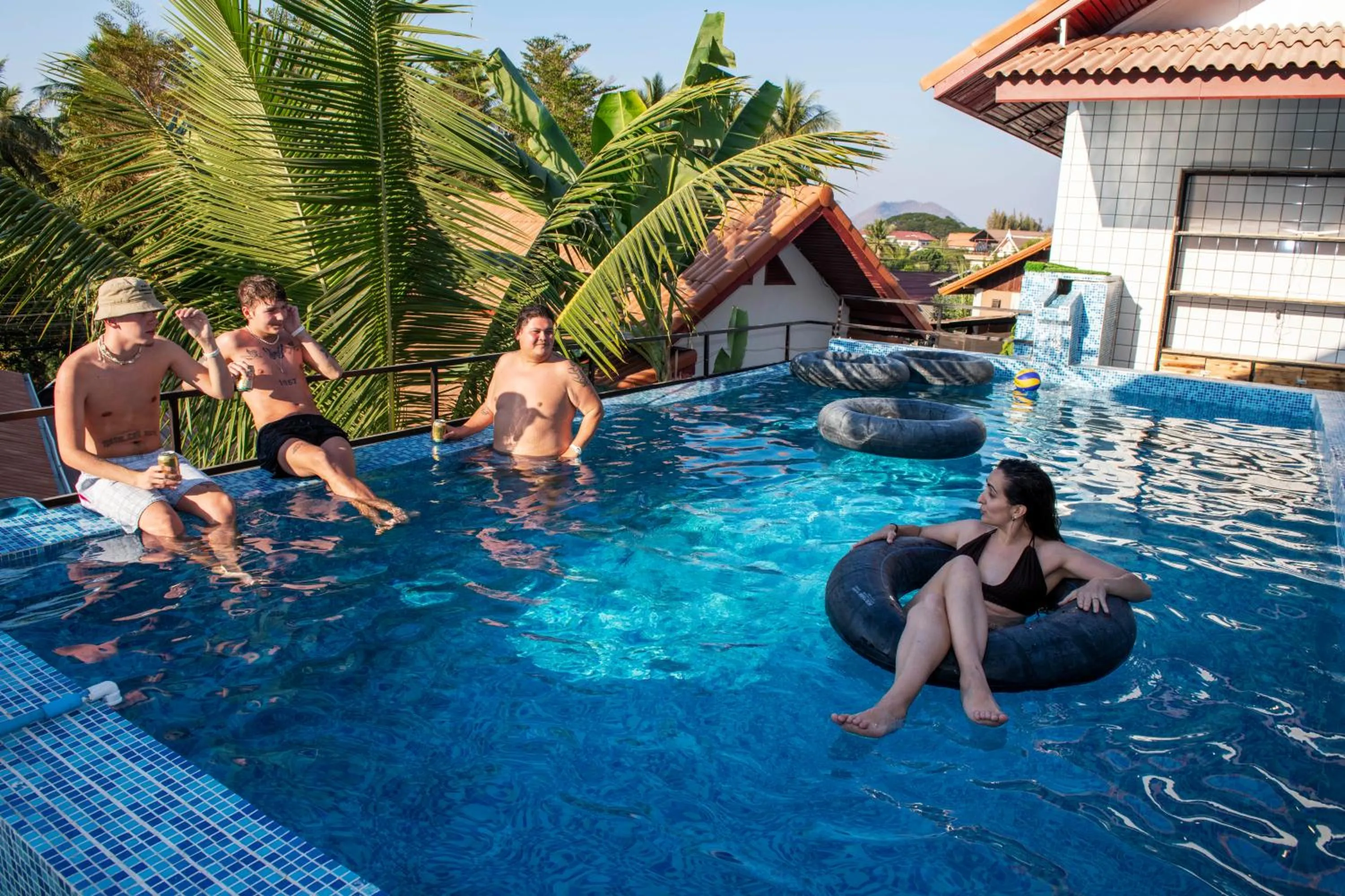 Swimming pool in Mad Monkey Luang Prabang
