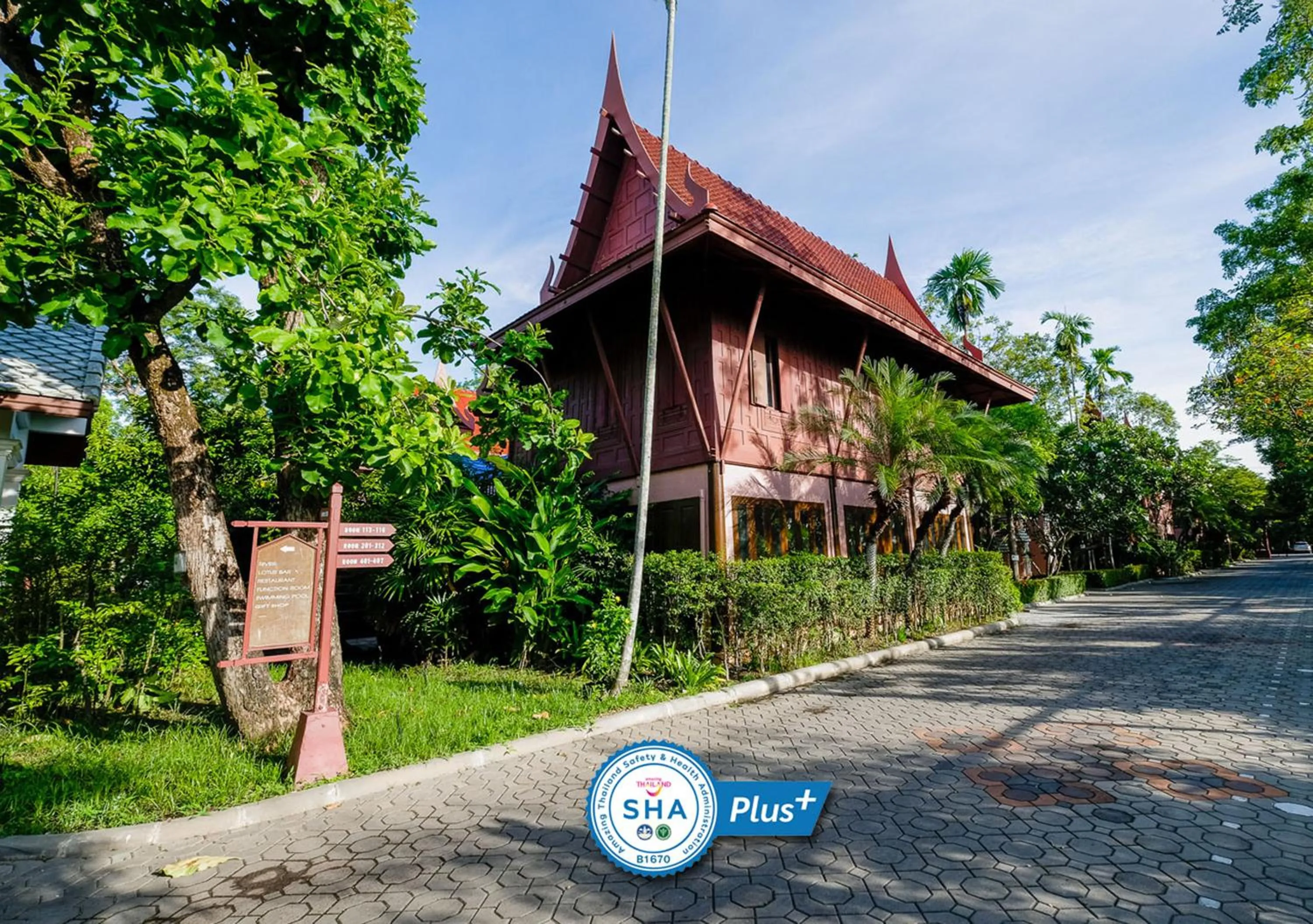 Text overlay in Baan Amphawa Resort & Spa - SHA Certified